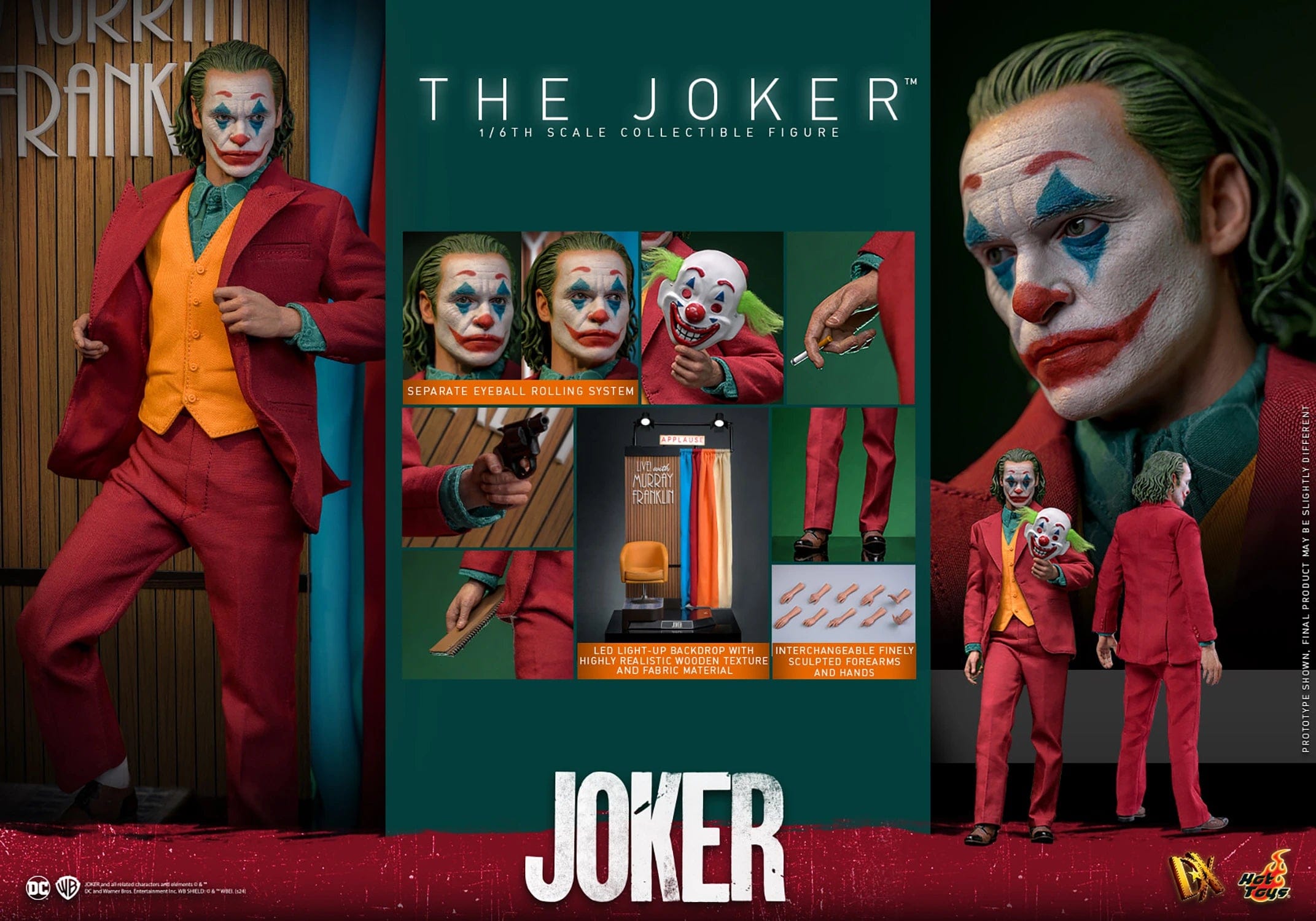 Hot Toys Figure The Joker Sixth Scale Figure