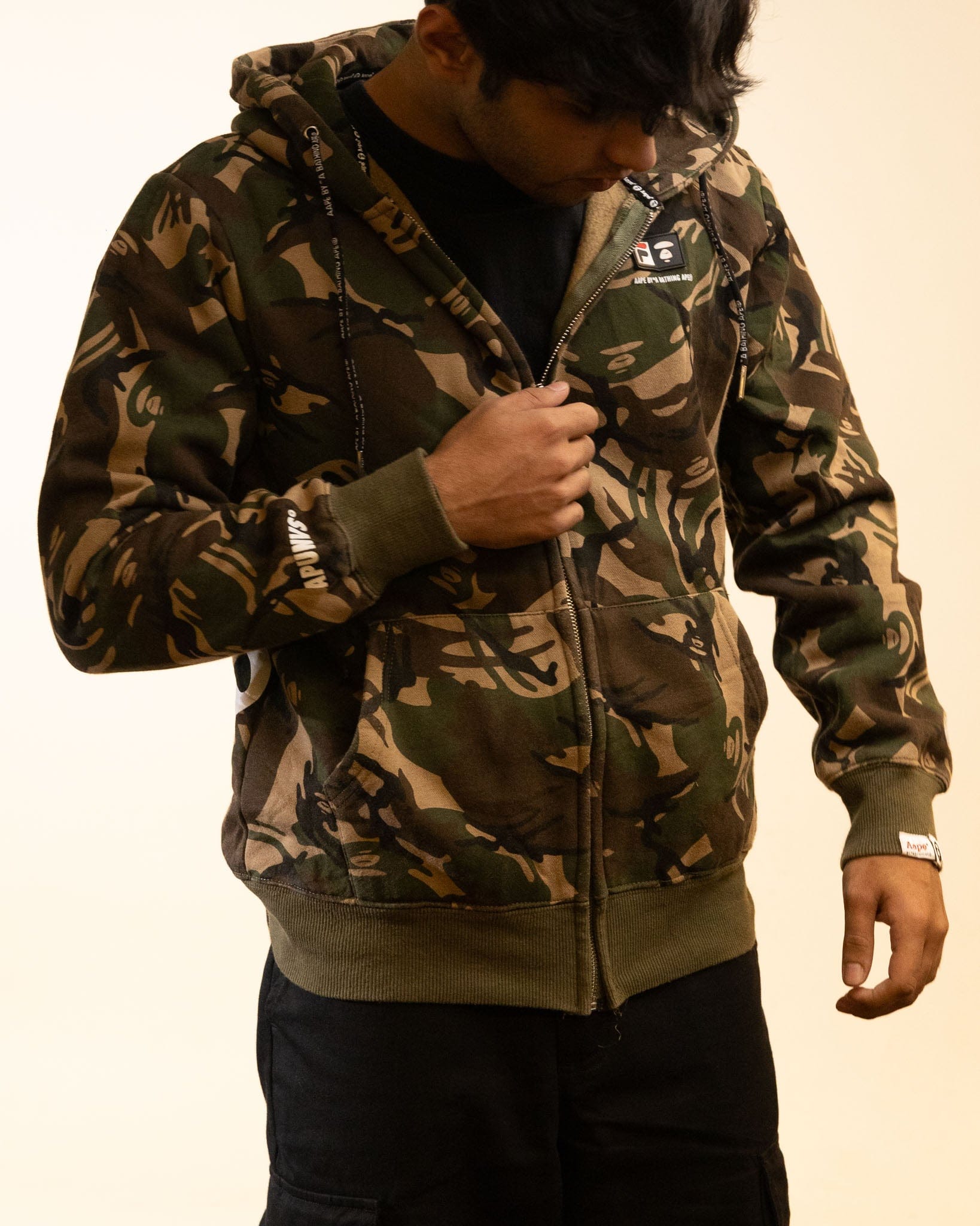 AAPE by Bathing APE Aape By A Bathing Ape x Fila Spring Summer 2018 Hoodie (M)