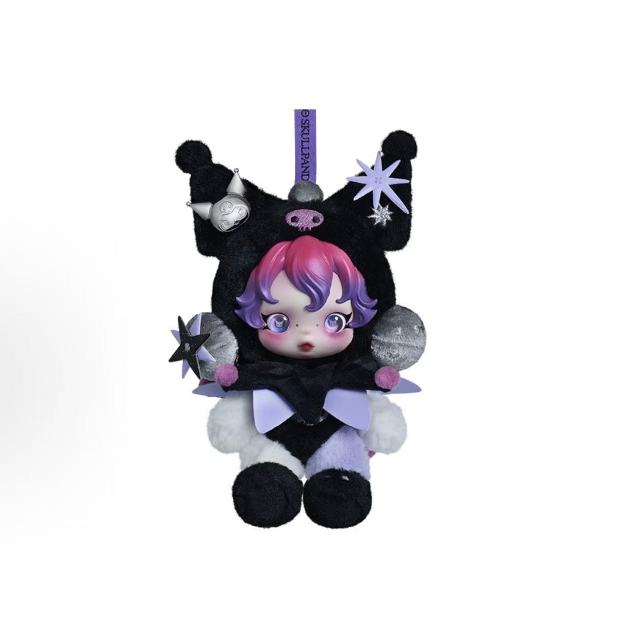 Sydney Labubu Skullpanda × Kuromi Plush Pendant