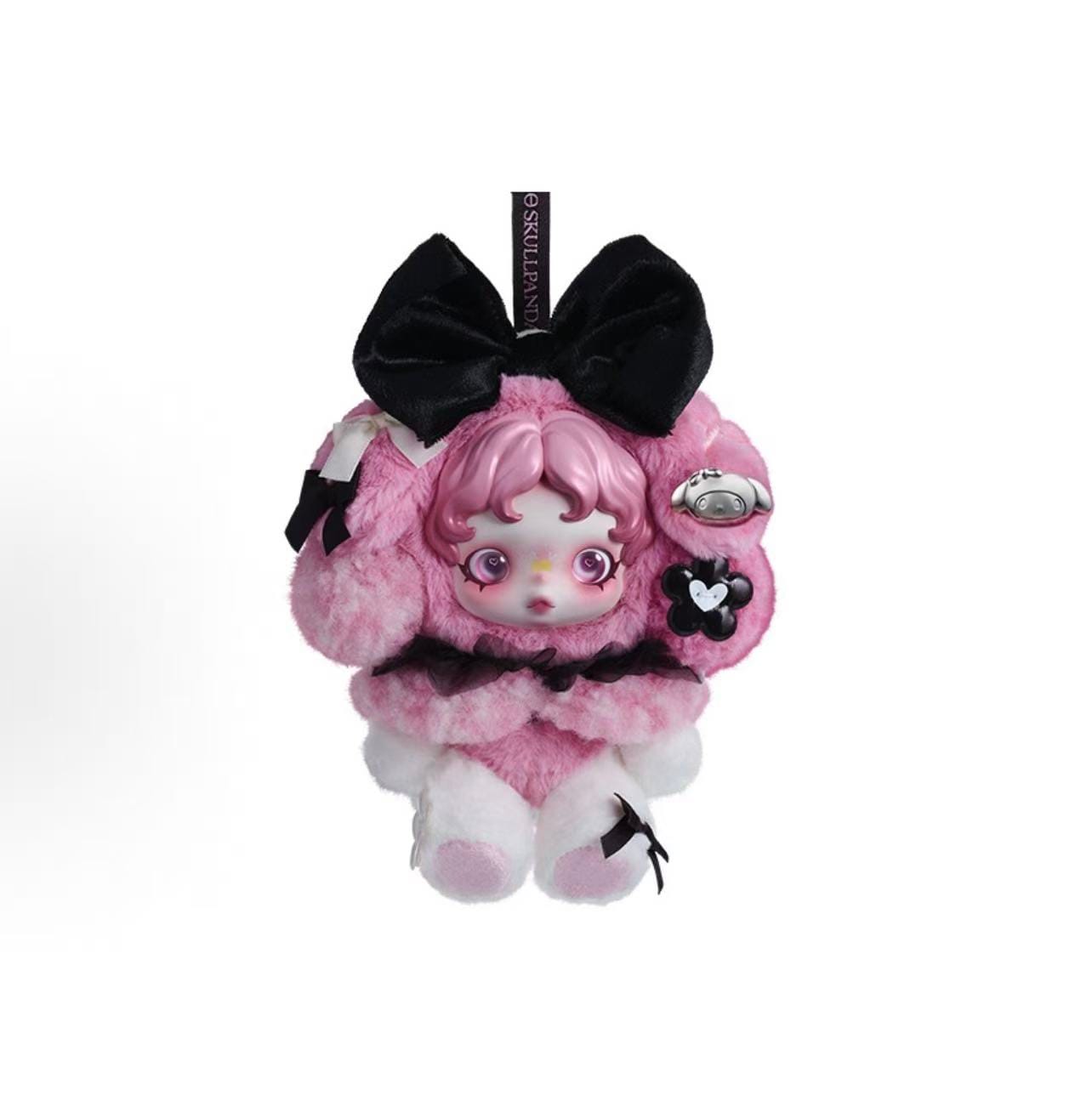 Sydney Labubu Skullpanda × My Melody Plush Pendant