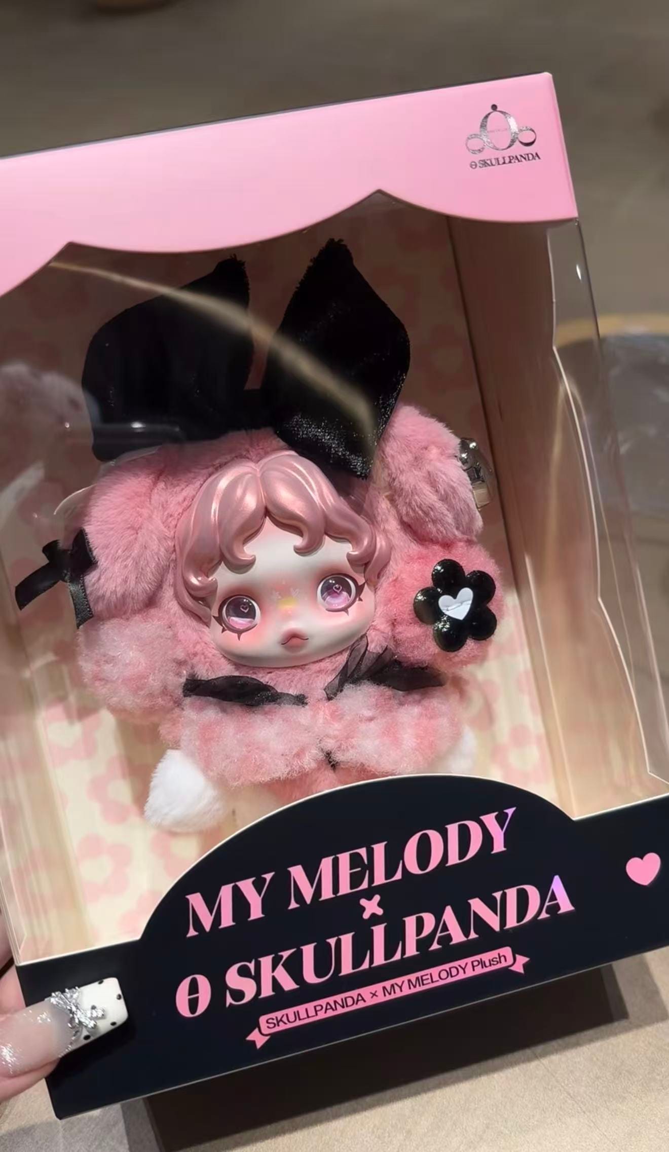 Sydney Labubu Skullpanda × My Melody Plush Pendant
