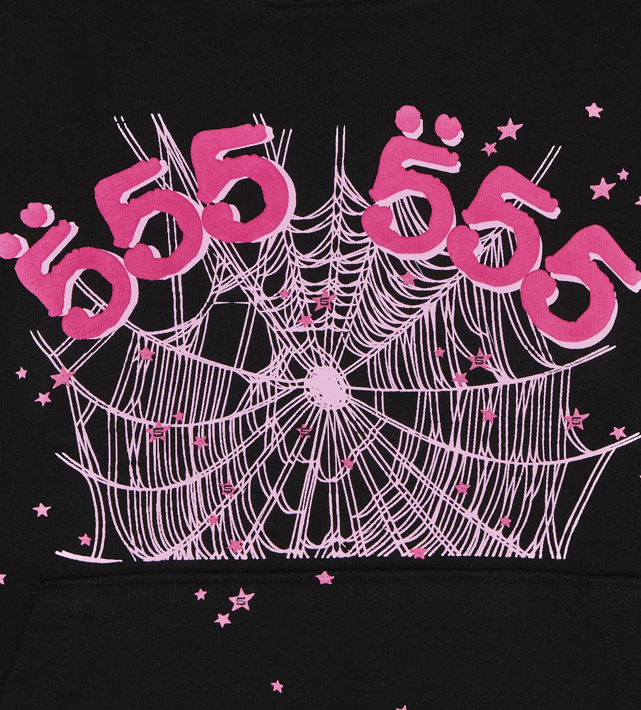 Sp5der Worldwide Sp5der Angel Number Hoodie Black