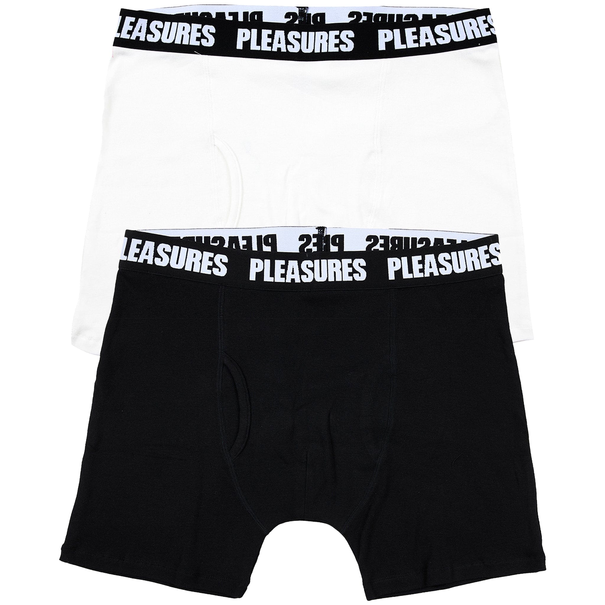 Pleasures Boxer Brief 2 Pack (Black + White)
