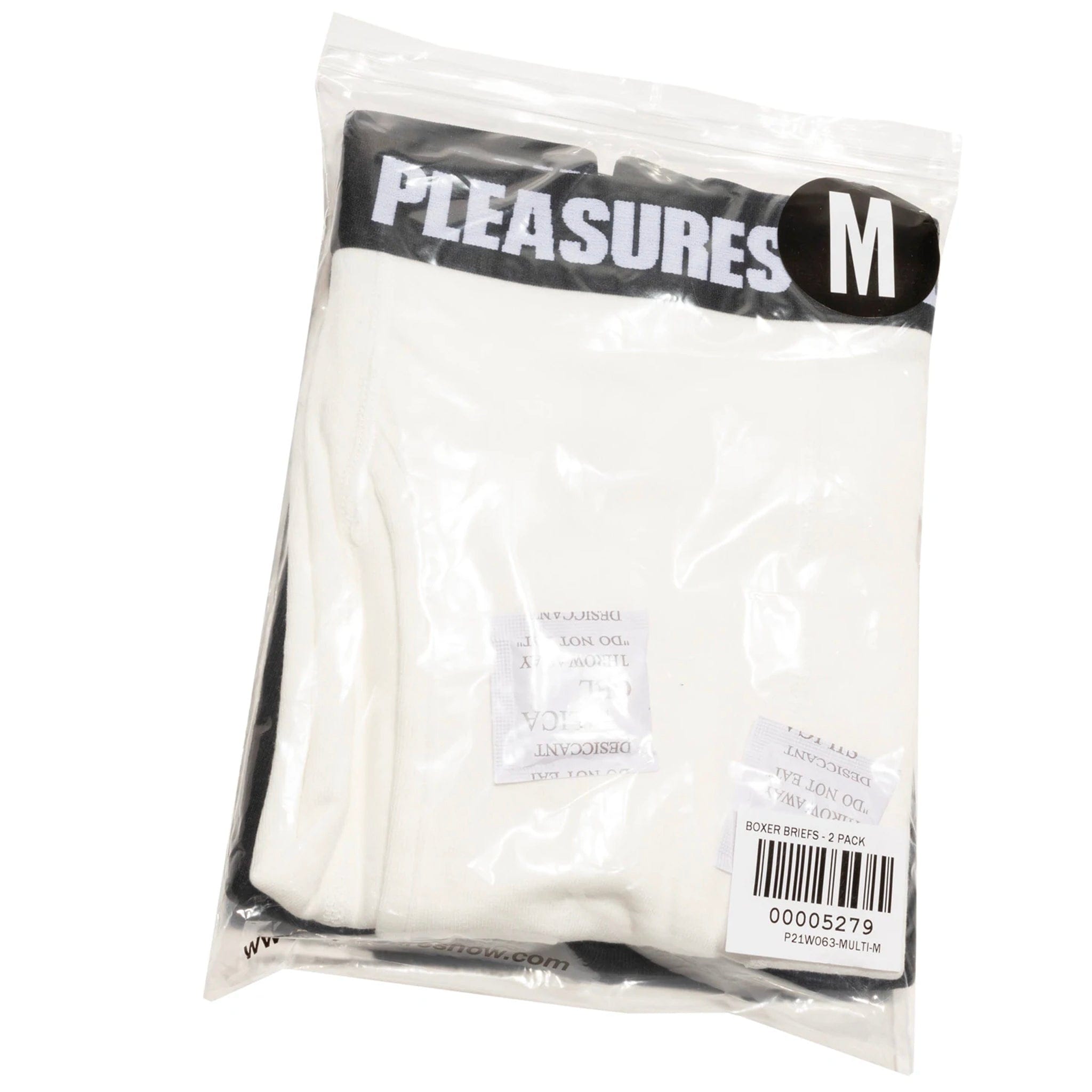 Pleasures Boxer Brief 2 Pack (Black + White)