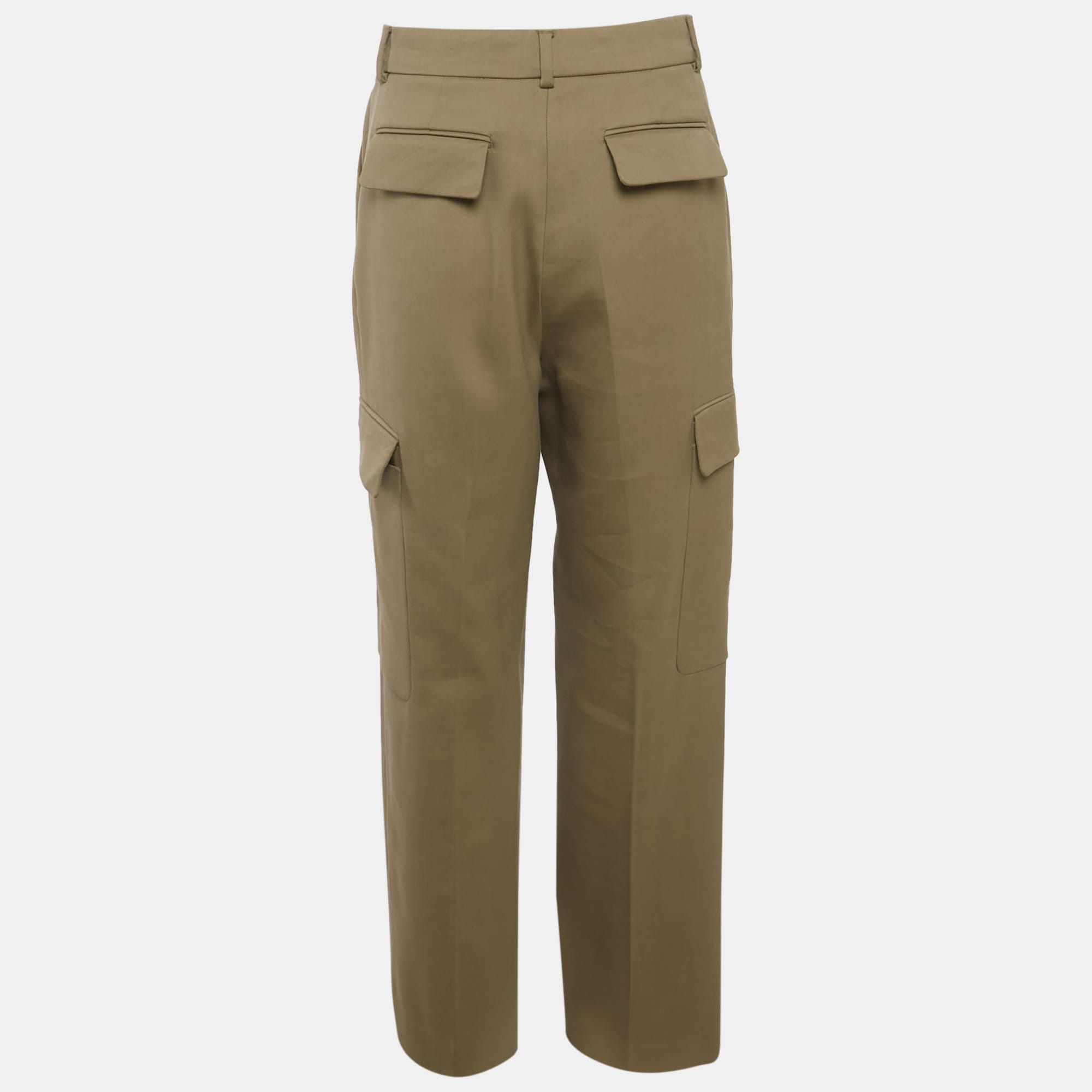 Max Mara Black Gabardine Cargo Pants