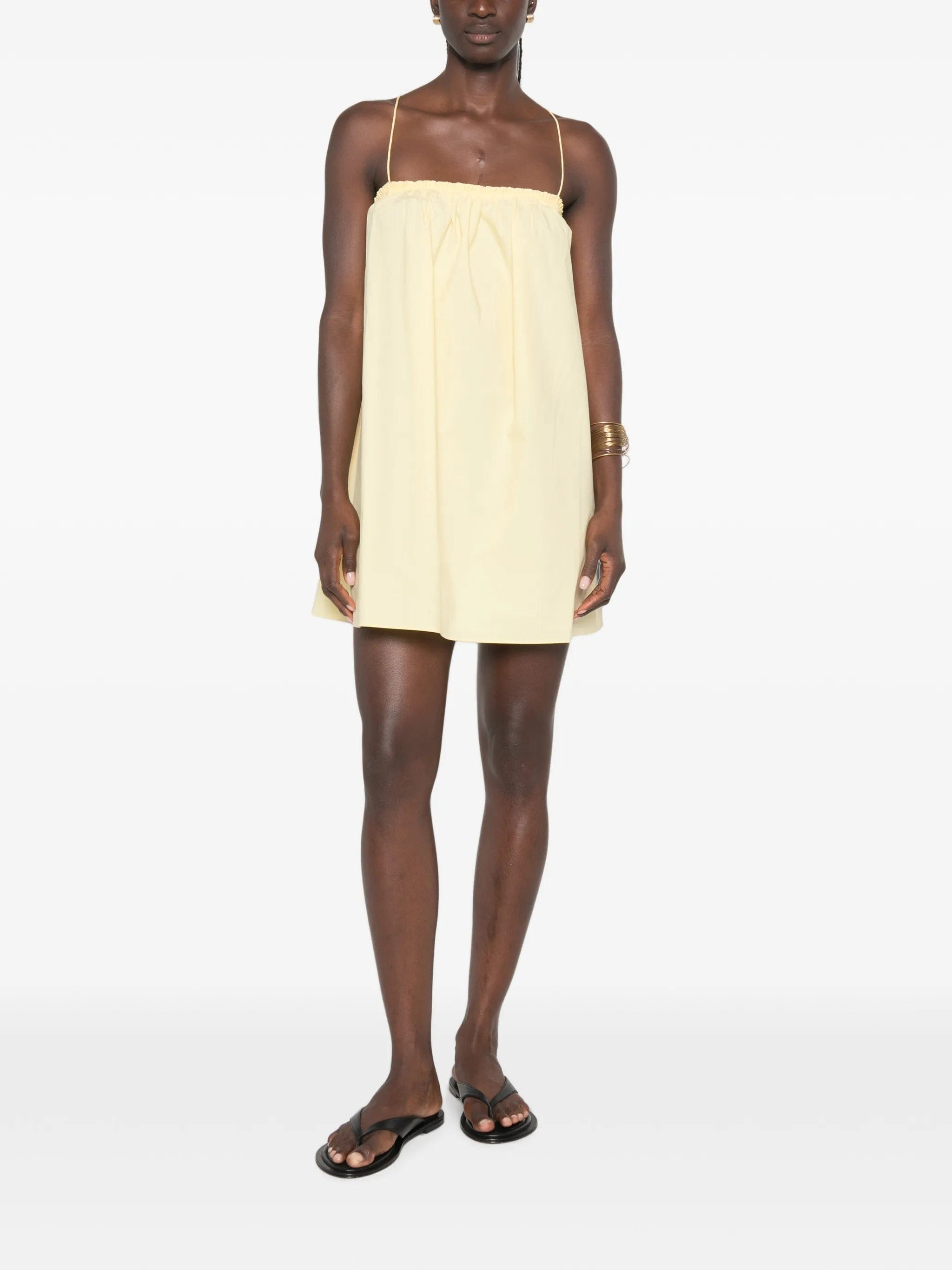 Matteau frill - trim mini dress