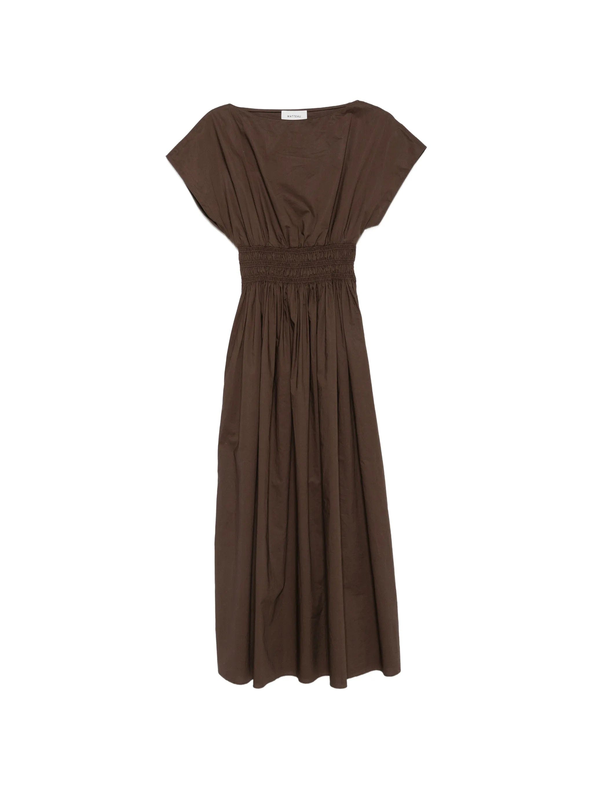 Matteau shirred - waist midi dress