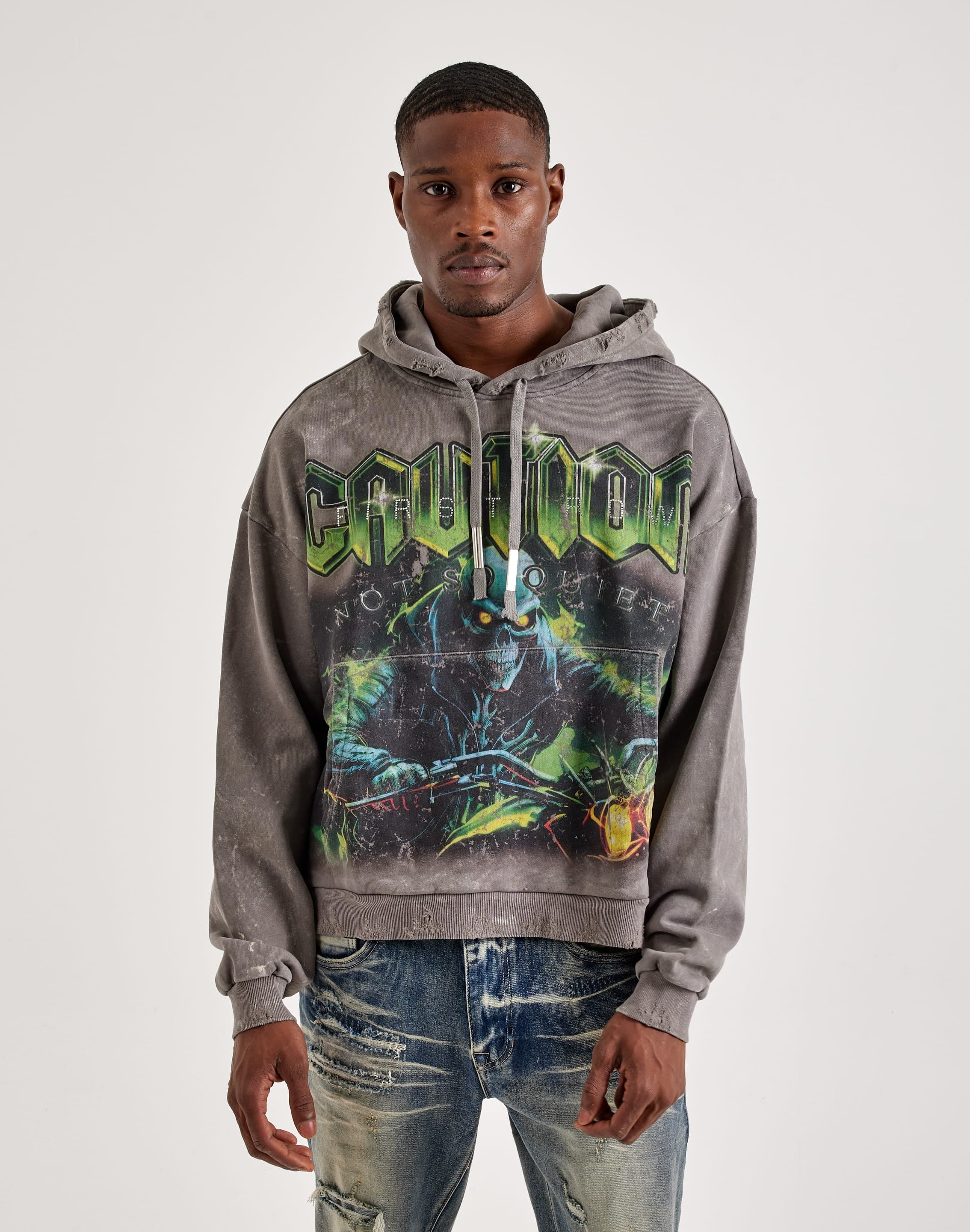 First Row Caution Fleece Hoodie