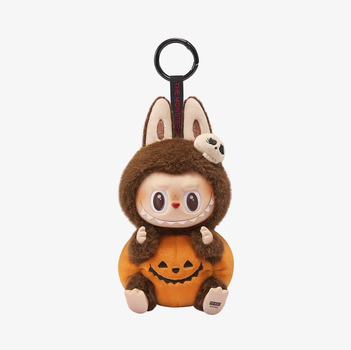 Chasethepop Labubu the Monsters Happy Halloween Party Series - Sitting Pumpkin Vinyl Plush Pendant by POP MART