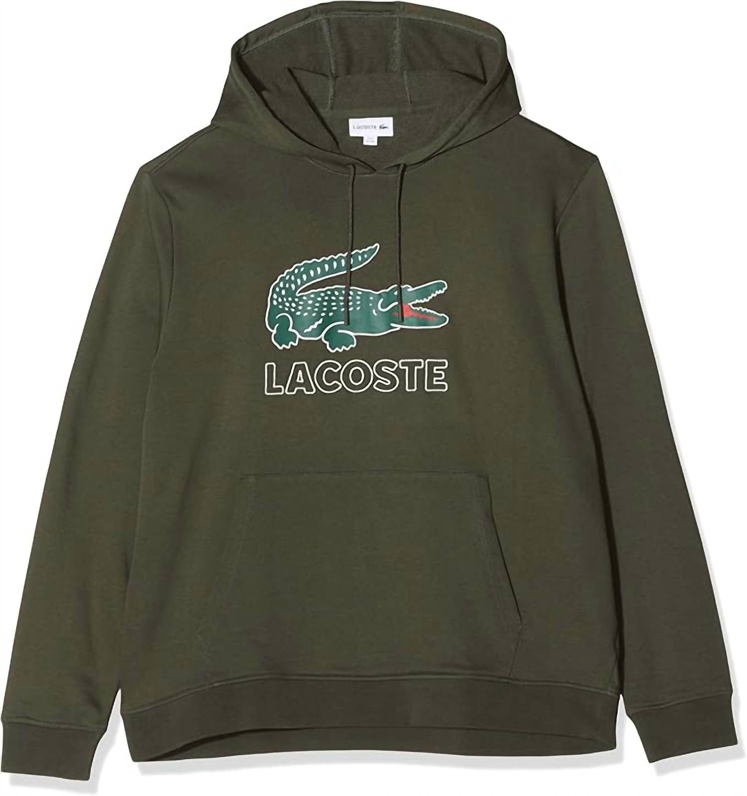Logo Men's Graphic Logo Fleece Hoodie In Green