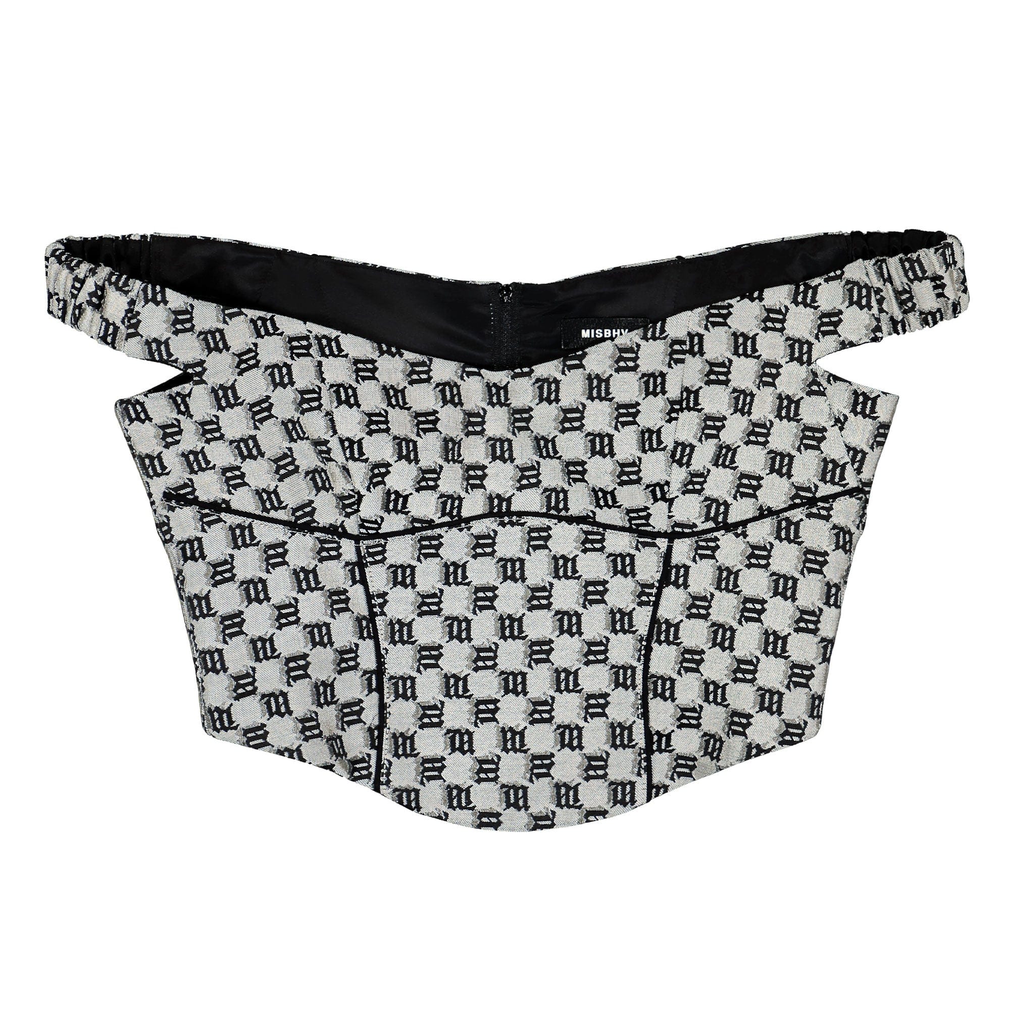 Misbhv Monogram Canvas Corset Top