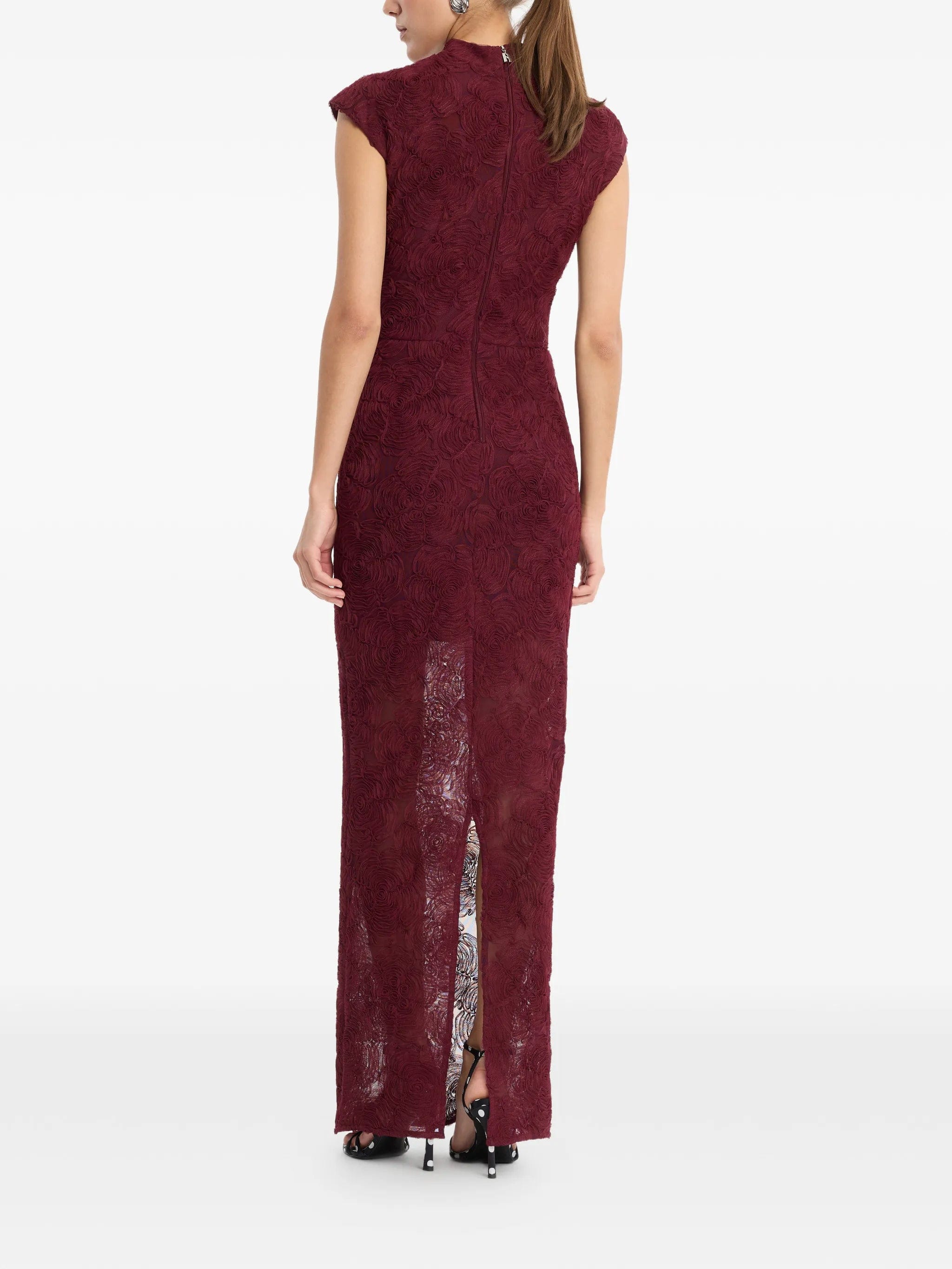 Rotate Birger Christensen floral - mesh maxi dress