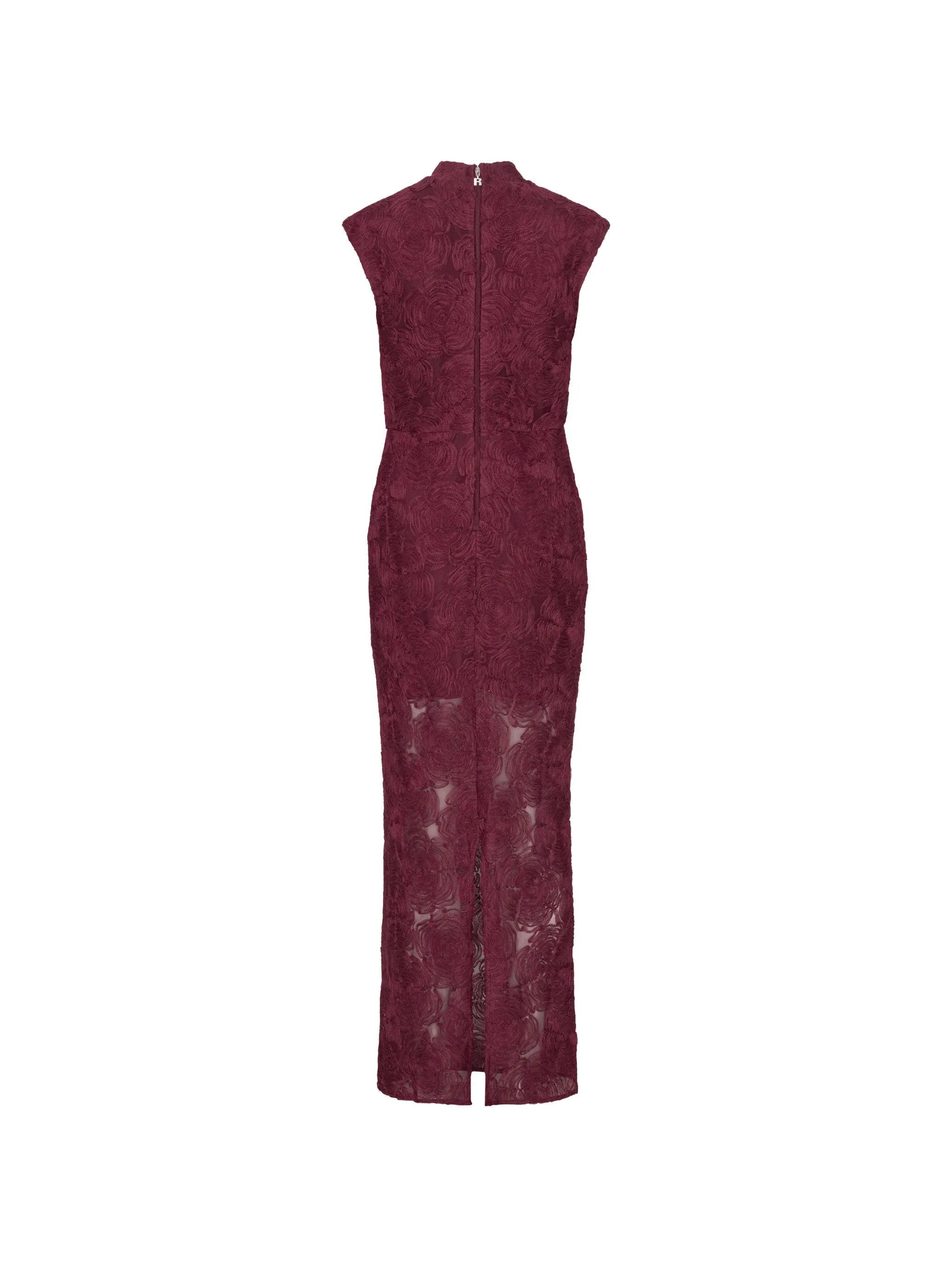 Rotate Birger Christensen floral - mesh maxi dress