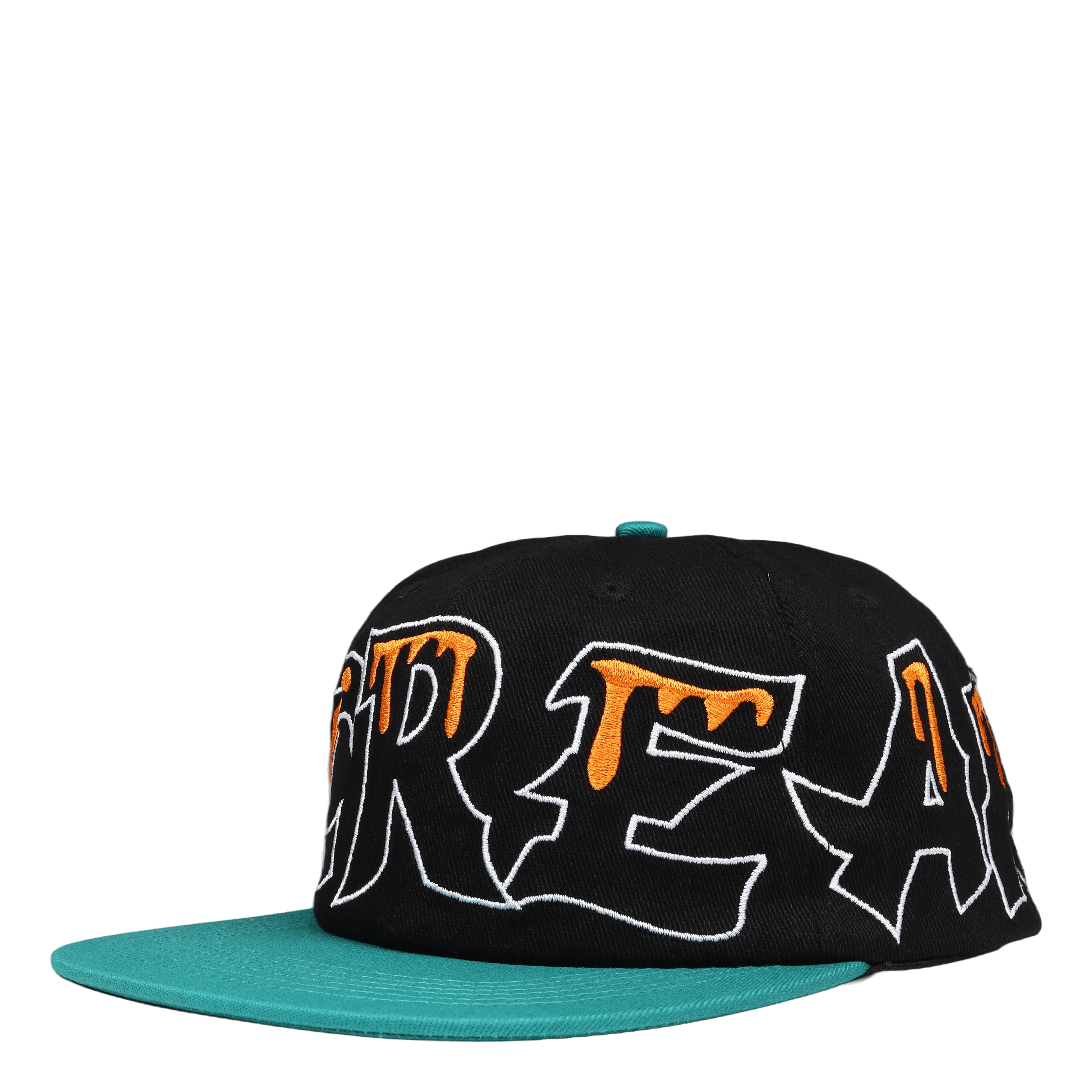 Icecream Team Eu 6 Panel Flat Peak Cap Black