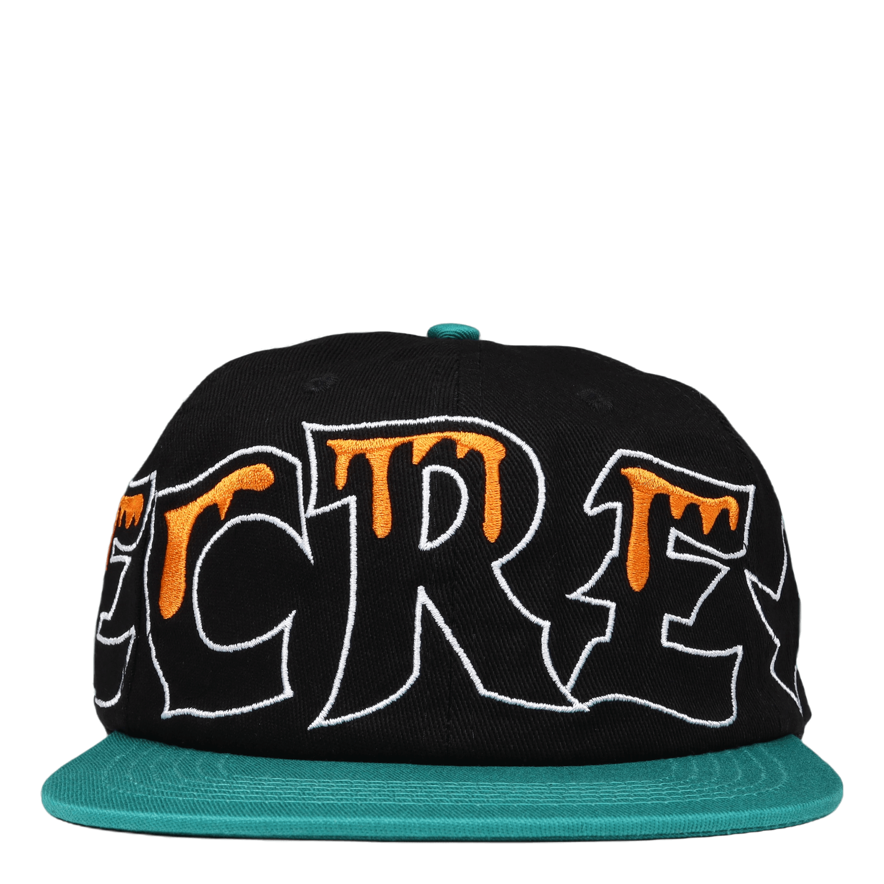 Icecream Team Eu 6 Panel Flat Peak Cap Black
