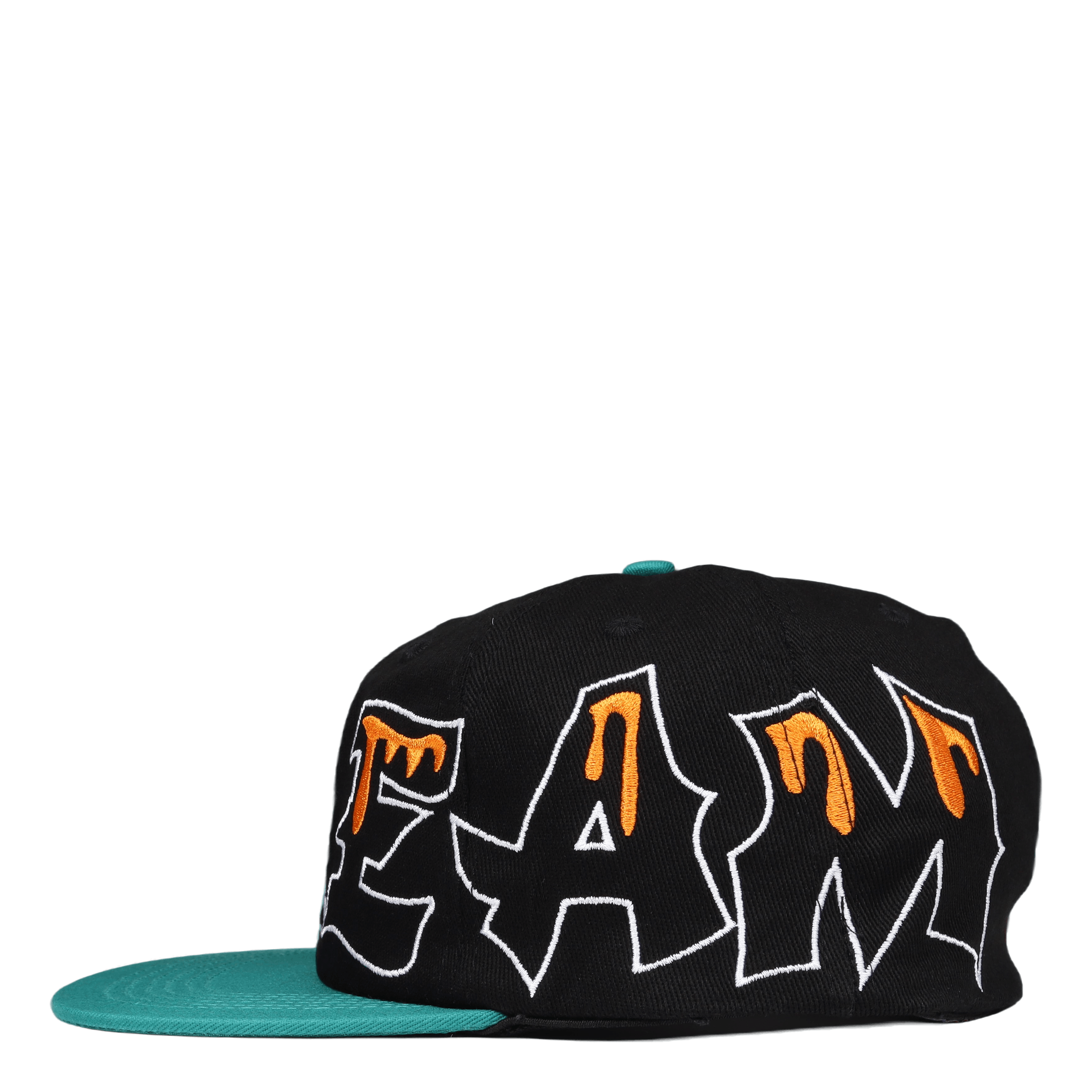Icecream Team Eu 6 Panel Flat Peak Cap Black