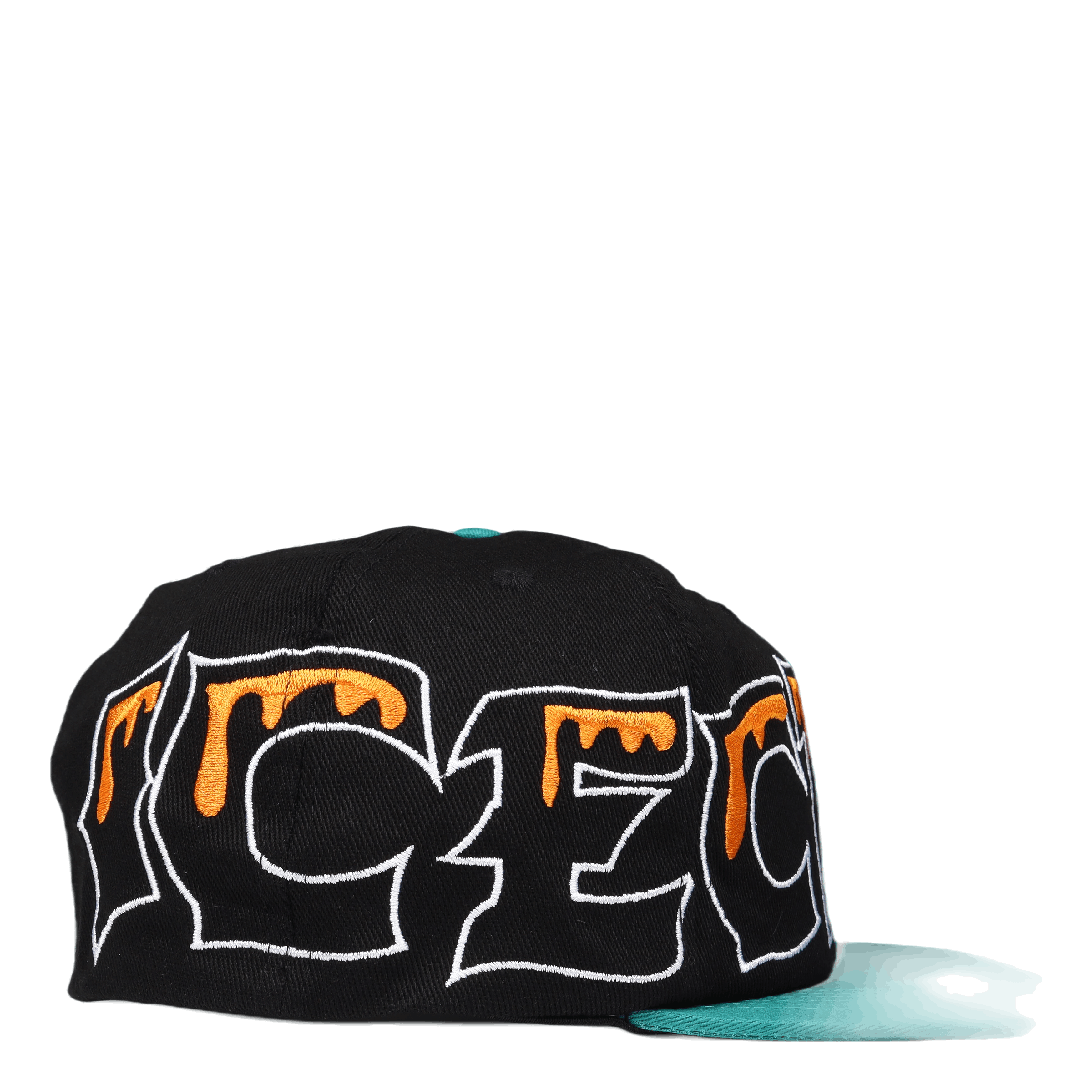 Icecream Team Eu 6 Panel Flat Peak Cap Black