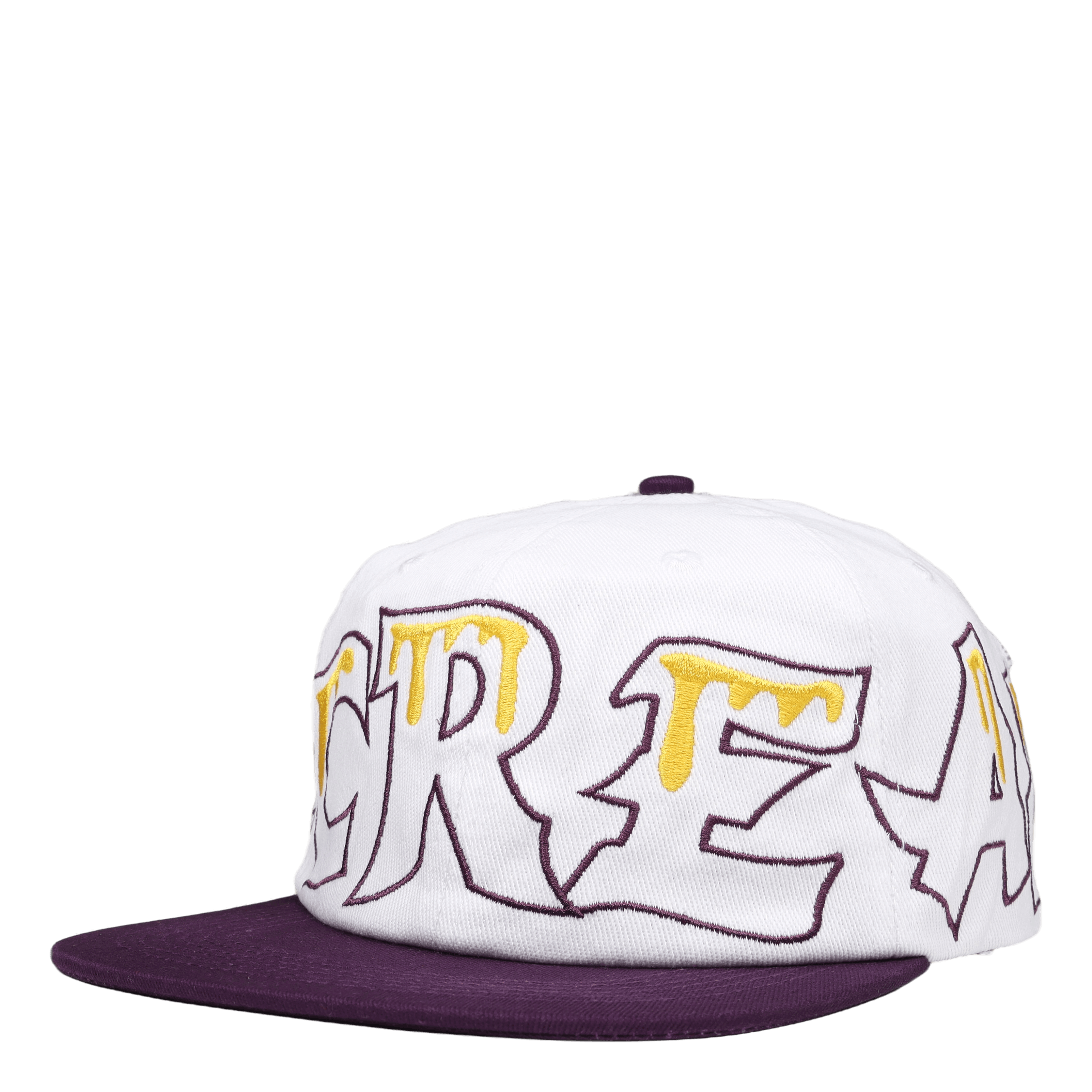 Icecream Team Eu 6 Panel Flat Peak Cap White