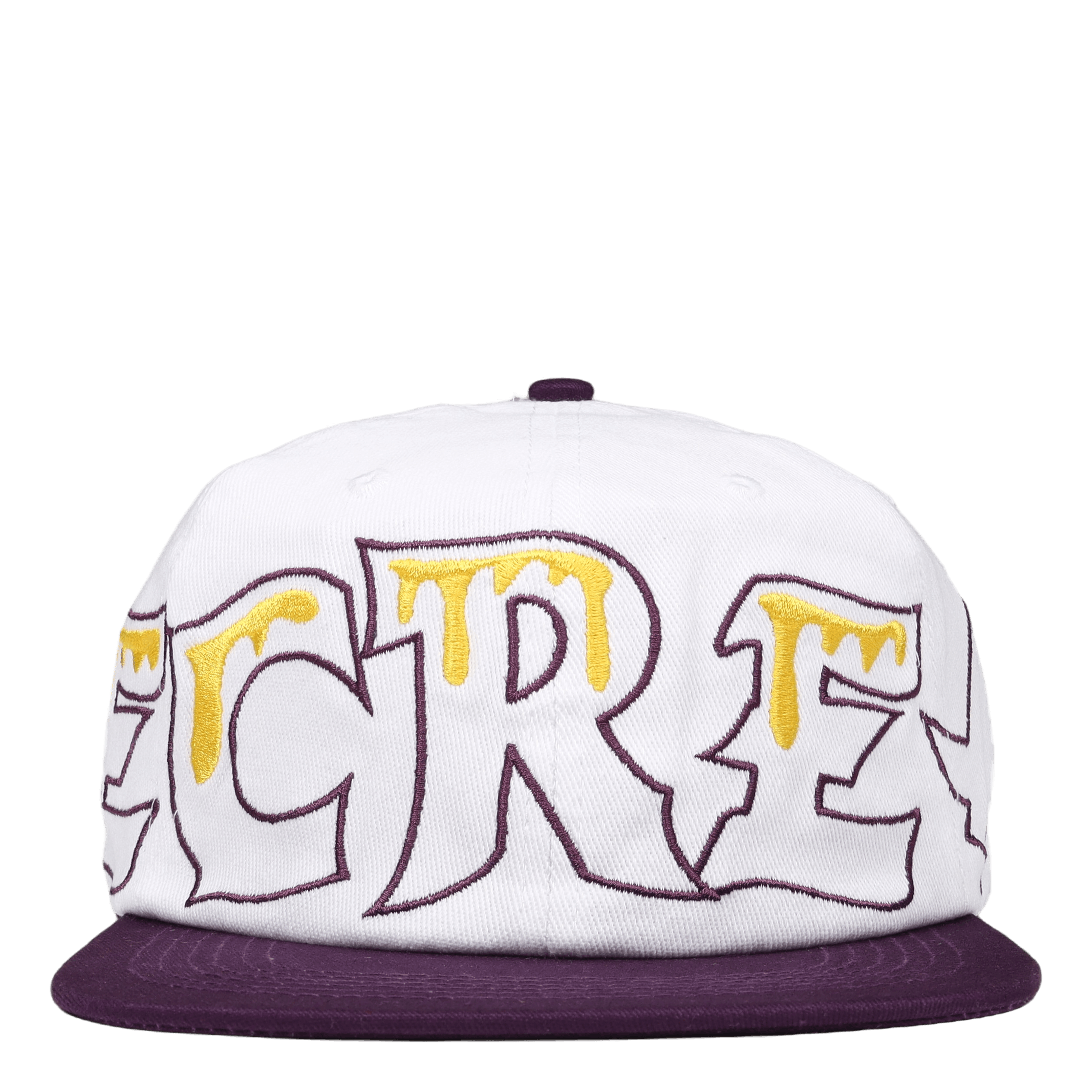 Icecream Team Eu 6 Panel Flat Peak Cap White