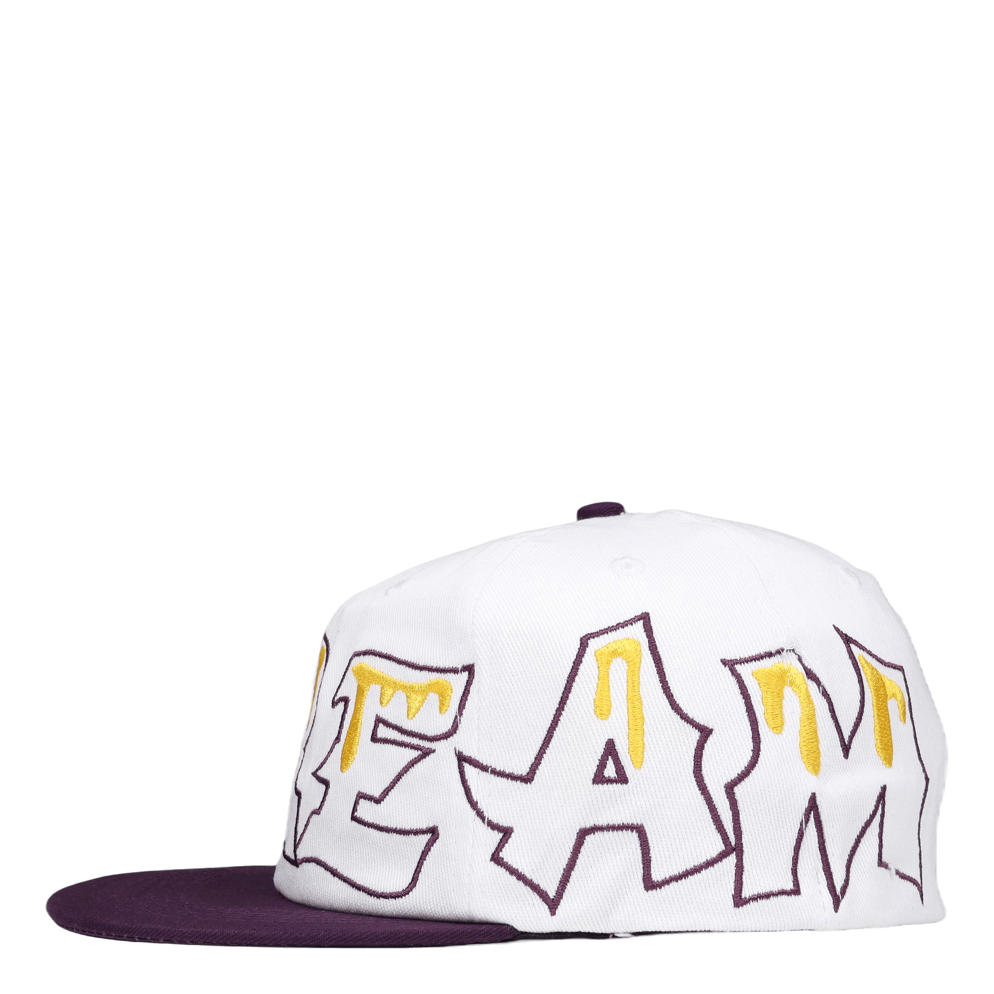 Icecream Team Eu 6 Panel Flat Peak Cap White
