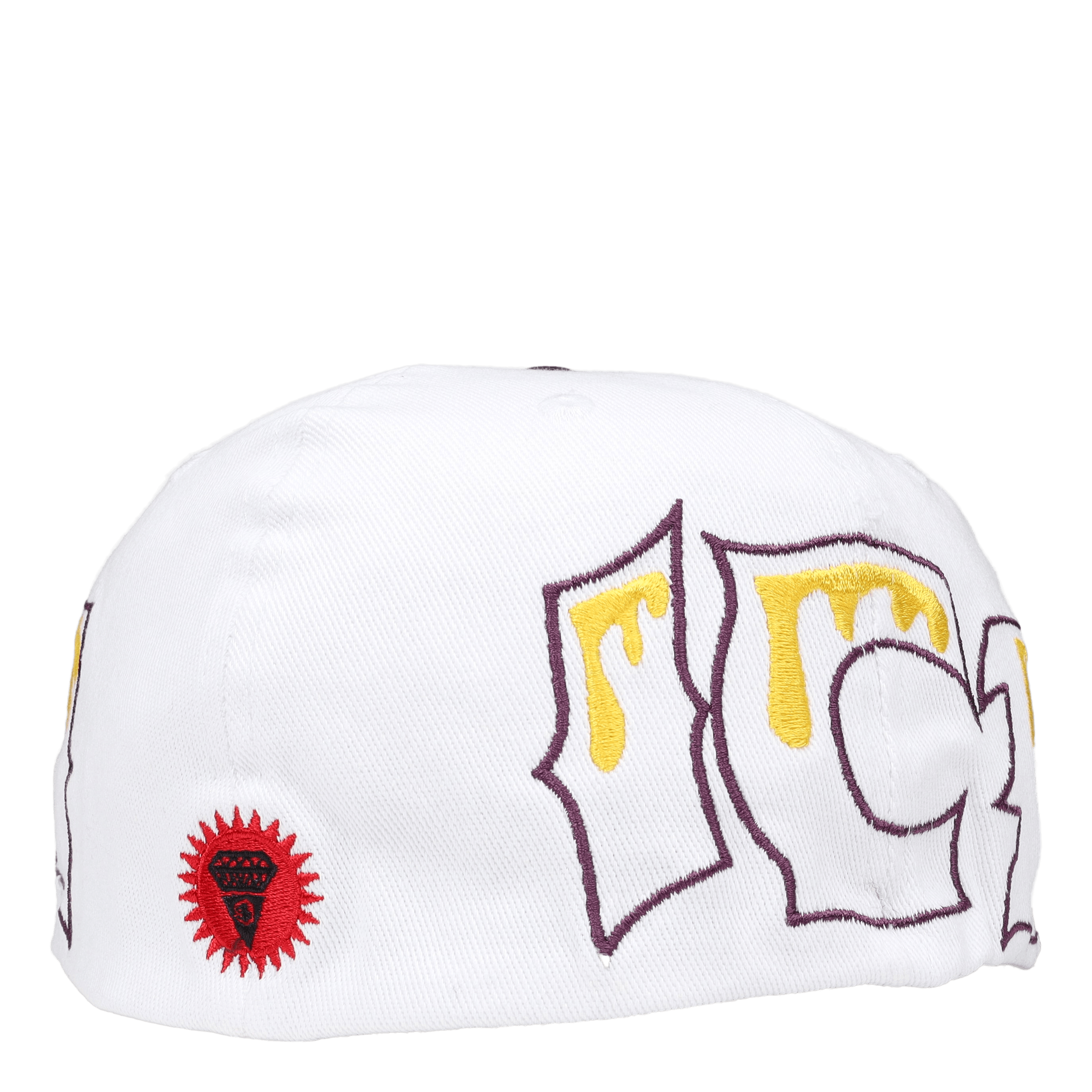 Icecream Team Eu 6 Panel Flat Peak Cap White