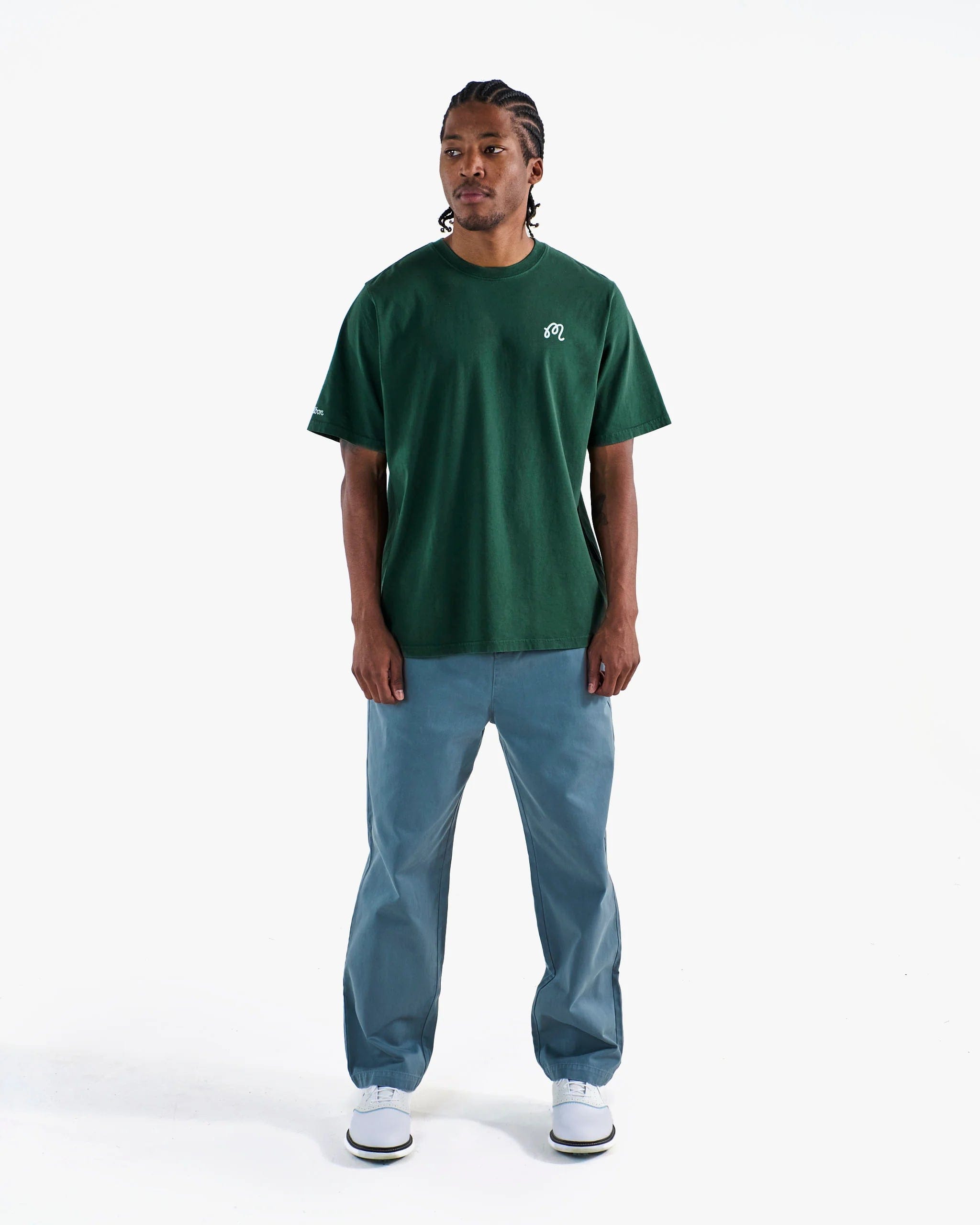 Malbon Golf Bermuda T-Shirt – Forest