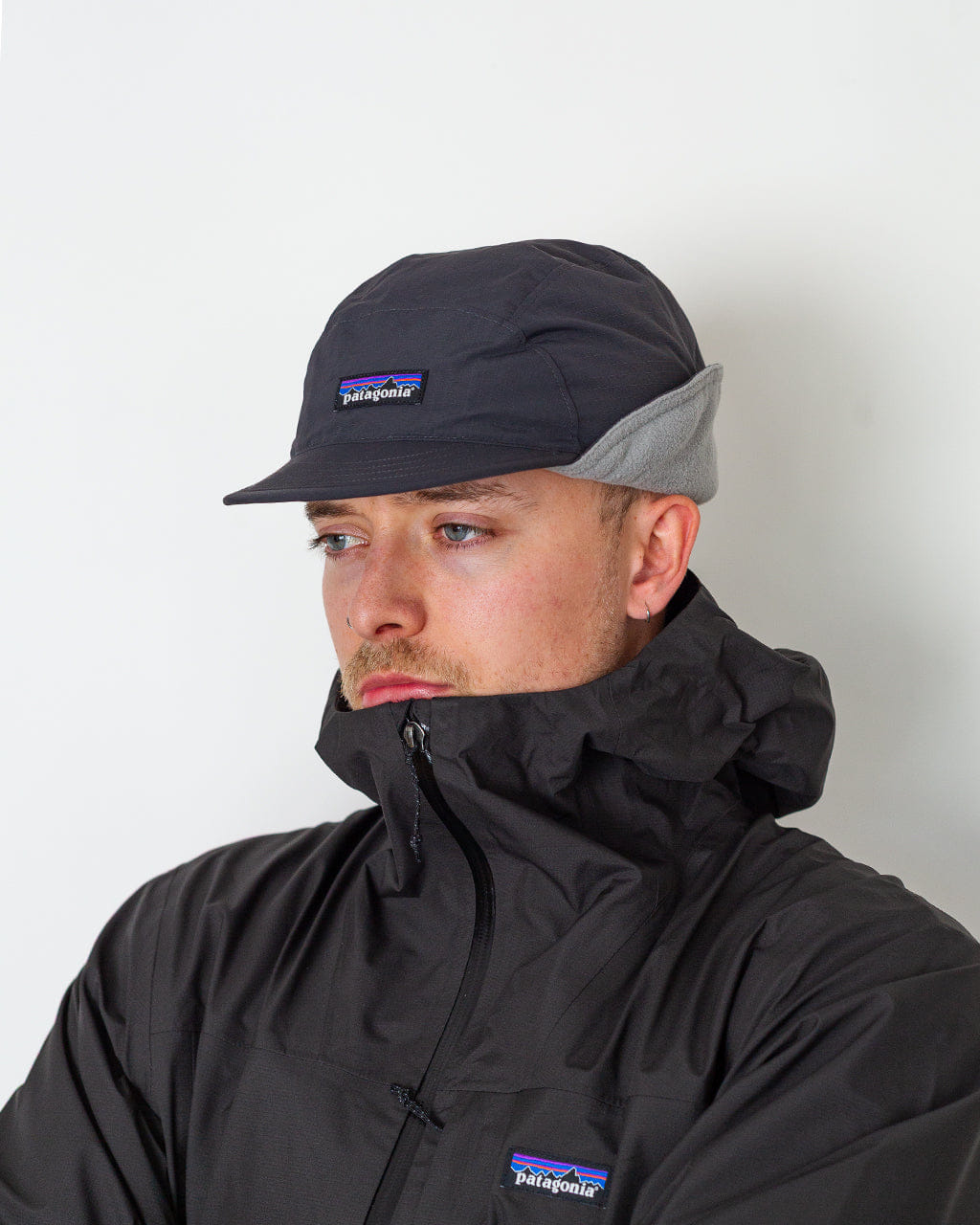 Patagonia Isthmus Ear Flap Cap - Ink Black