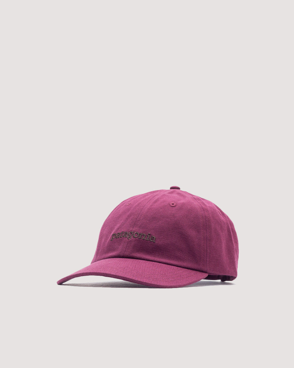Patagonia Graphic Trad Cap - Text Logo Berry Fig