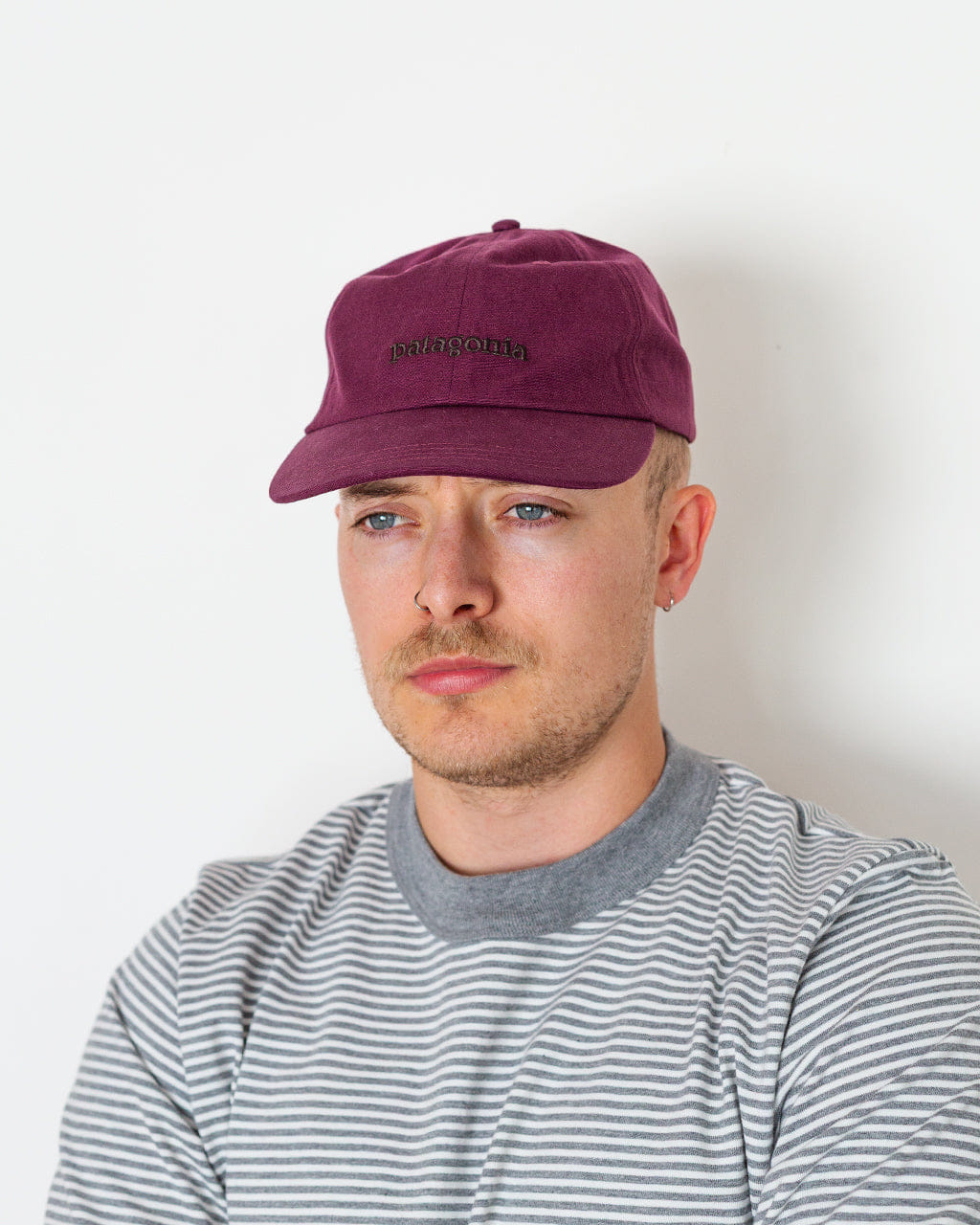 Patagonia Graphic Trad Cap - Text Logo Berry Fig