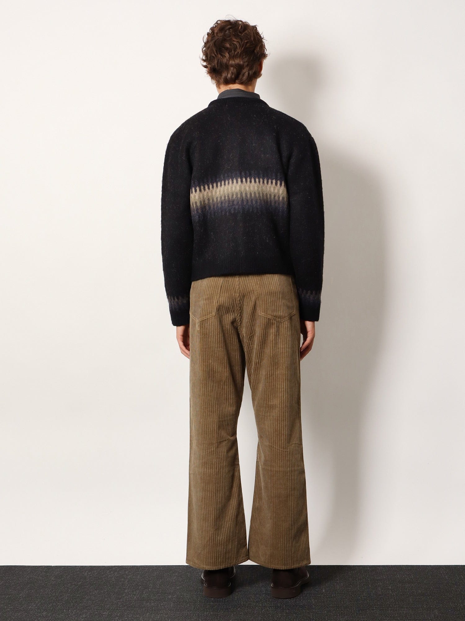 Tonywack Jacquard Unisex alpaca cardigan
