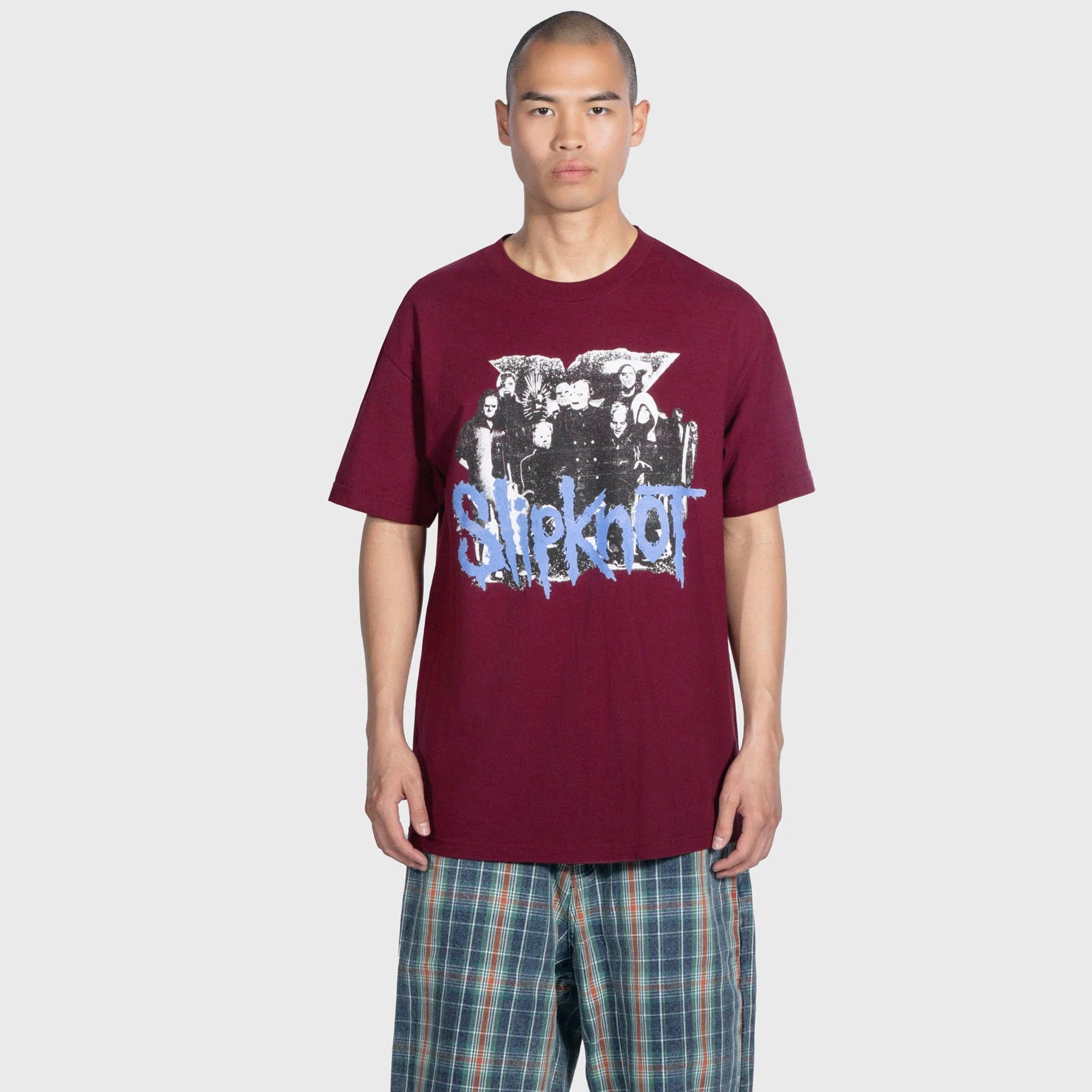 Pleasures COMPASS T-Shirt (BURGUNDY)