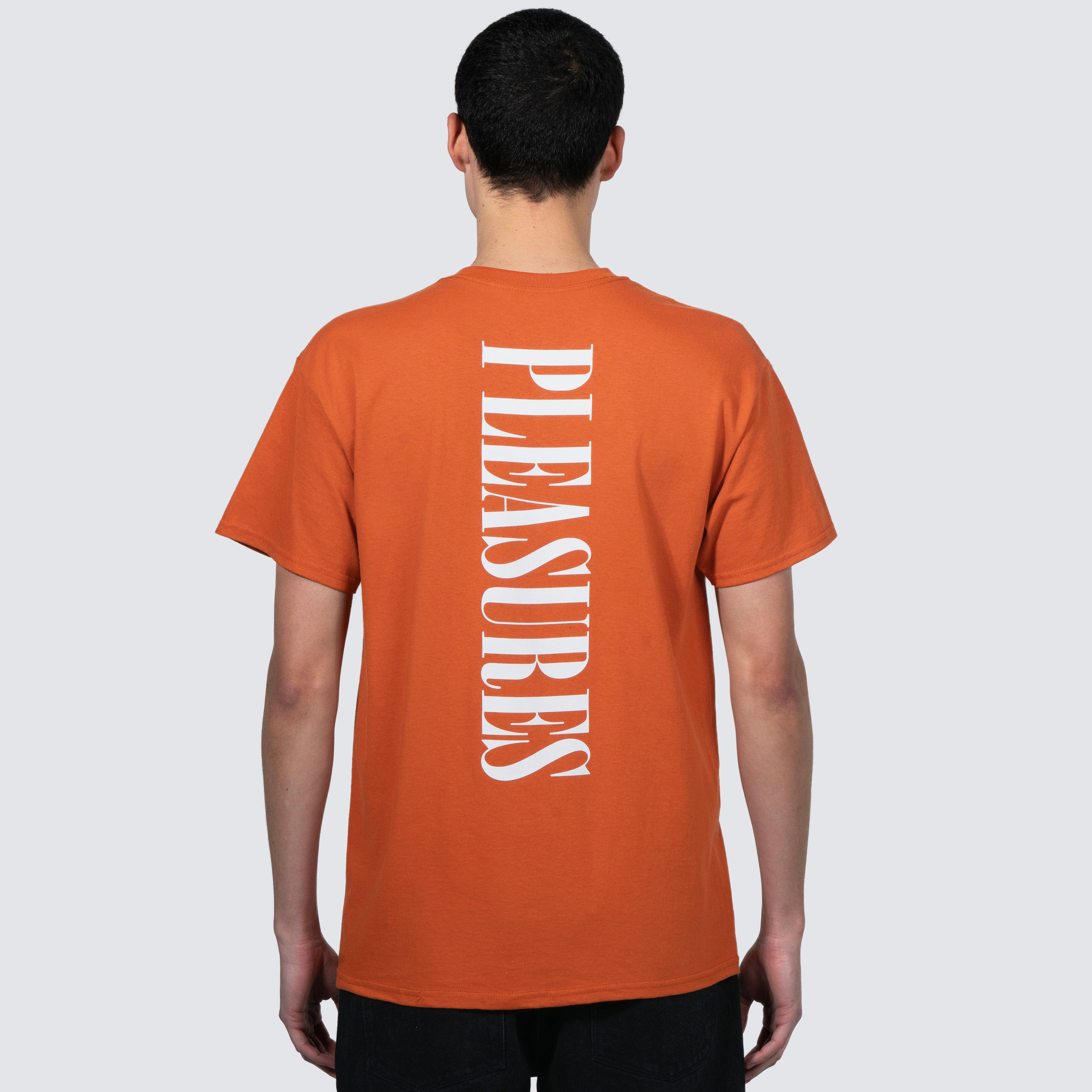 Pleasures VERTICAL T-Shirt (TEXAS ORANGE)