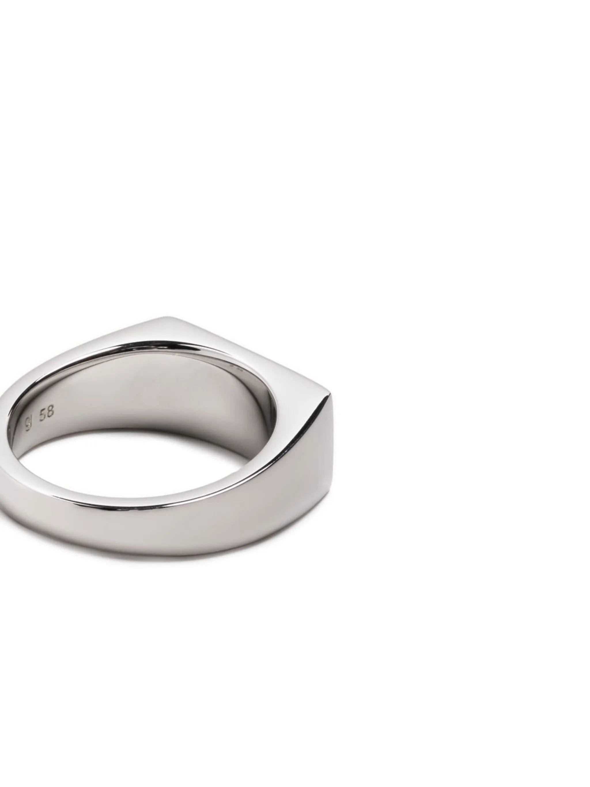 Tom Wood Peaky rectangle band ring