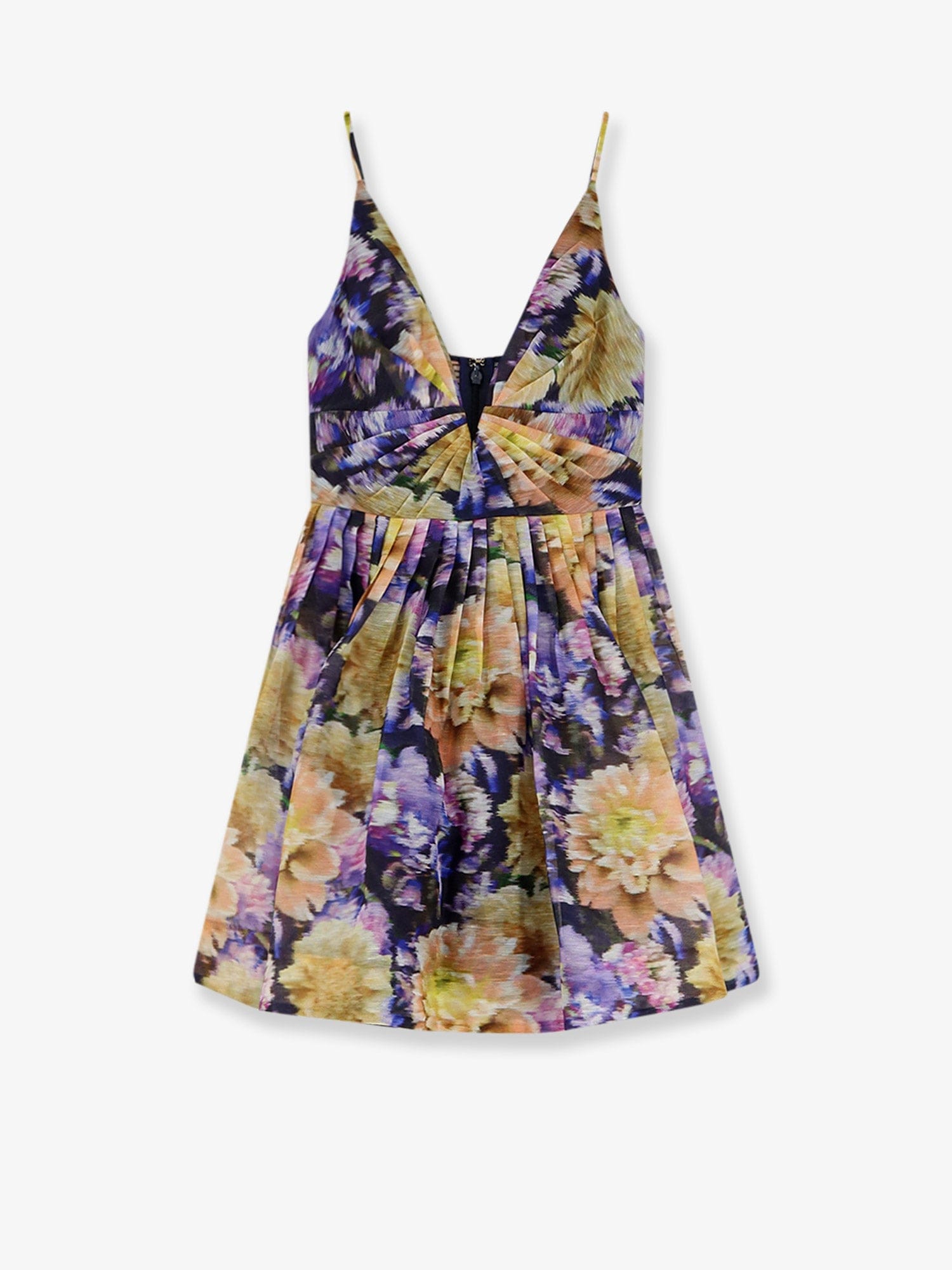 Zimmermann Luna silk and linen blend dress with all - over floral print