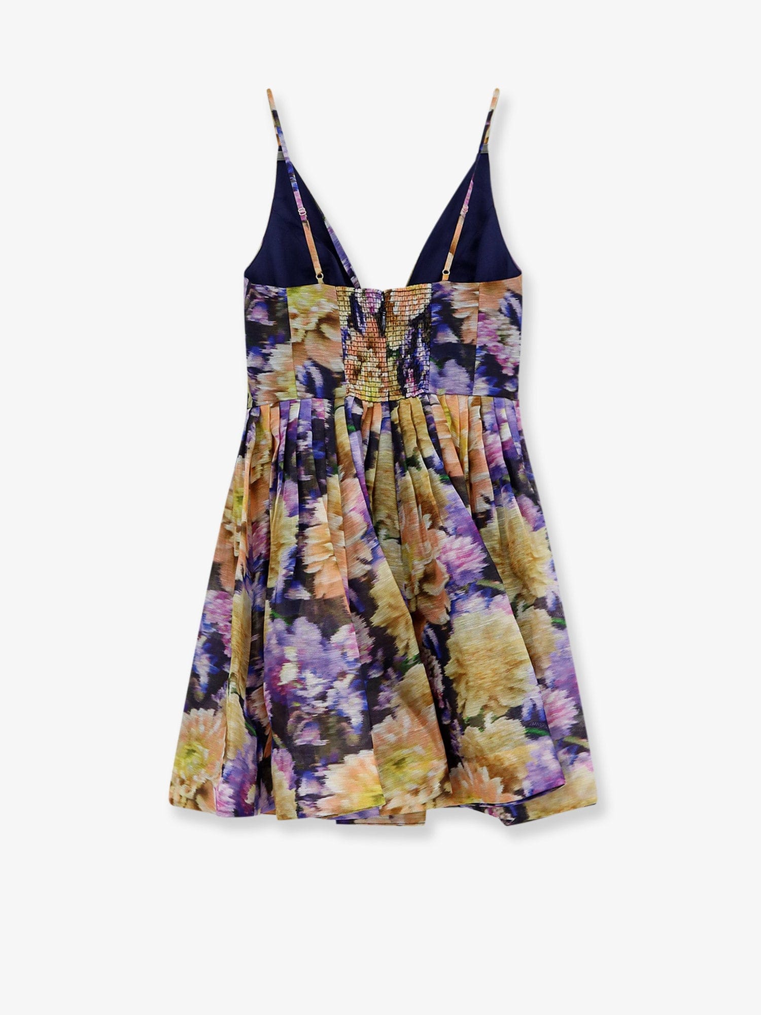 Zimmermann Luna silk and linen blend dress with all - over floral print
