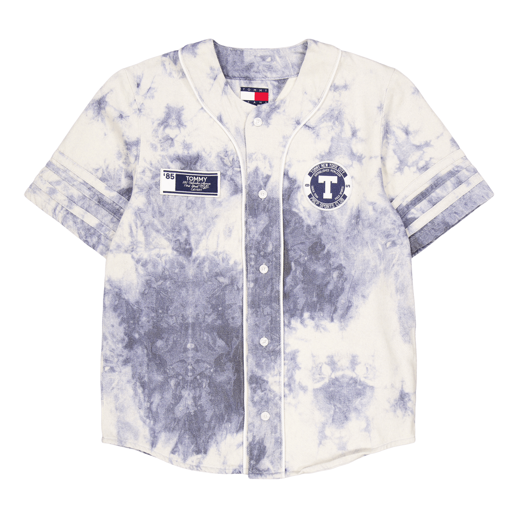 Tommy Jeans Tjcu Degrade Varsity Shirt Carbon Navy