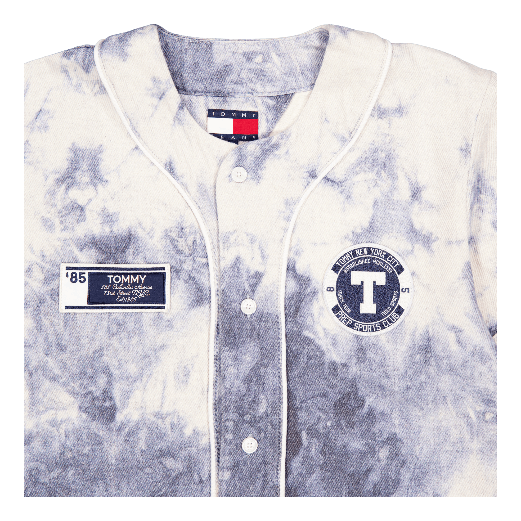 Tommy Jeans Tjcu Degrade Varsity Shirt Carbon Navy