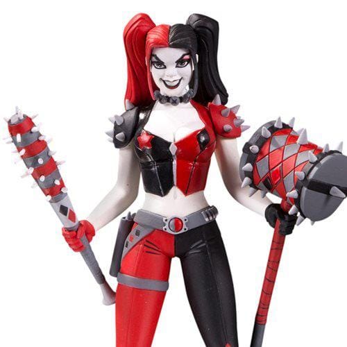DC Direct Harley Quinn Red White and Black Statue by Amanda Conner Statue