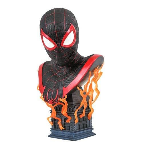Diamond Select Marvel Legends in 3D PS5 Miles Morales 1/2 Scale Resin Bust