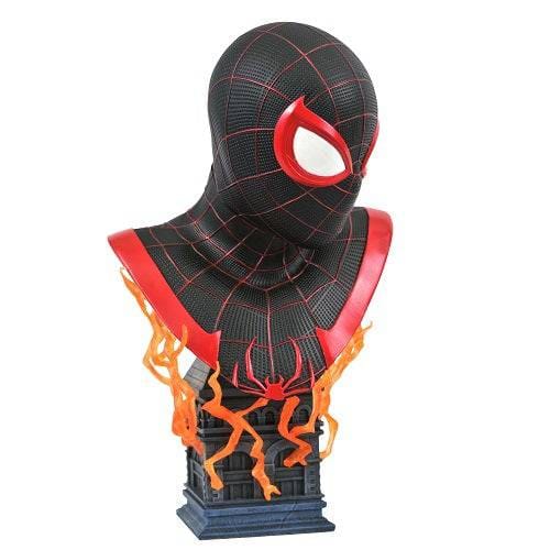 Diamond Select Marvel Legends in 3D PS5 Miles Morales 1/2 Scale Resin Bust