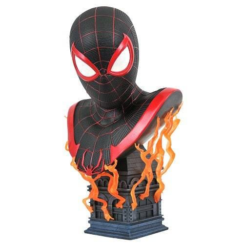 Diamond Select Marvel Legends in 3D PS5 Miles Morales 1/2 Scale Resin Bust