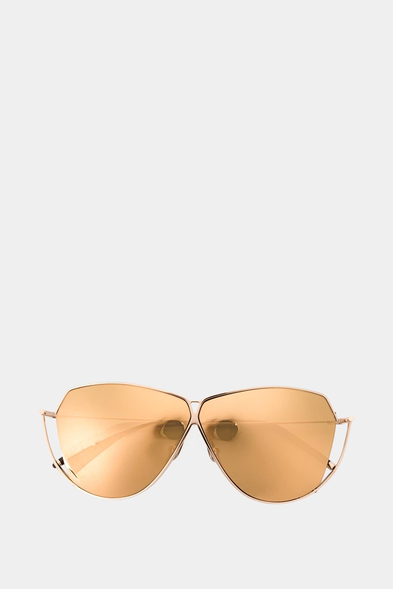 Sener Besim Lunettes de soleil dorées S7