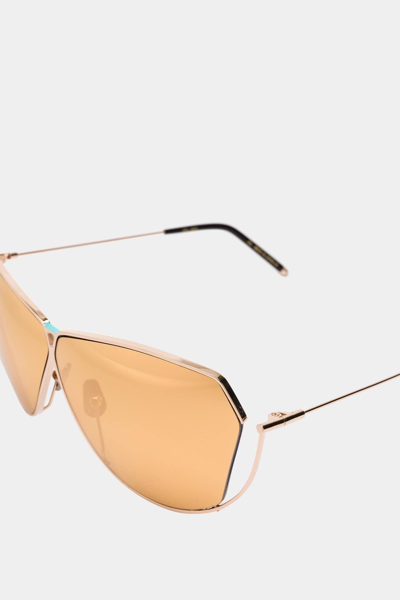 Sener Besim Lunettes de soleil dorées S7