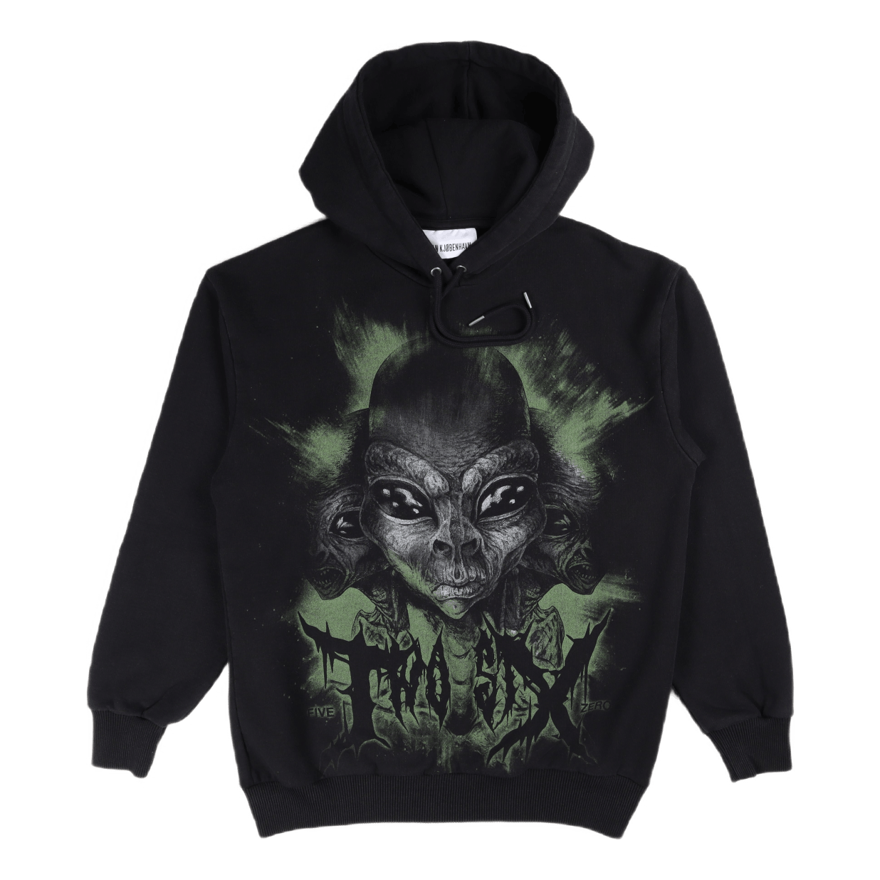 Han Kjobenhavn Artwork Hoodie Faded Black Alien