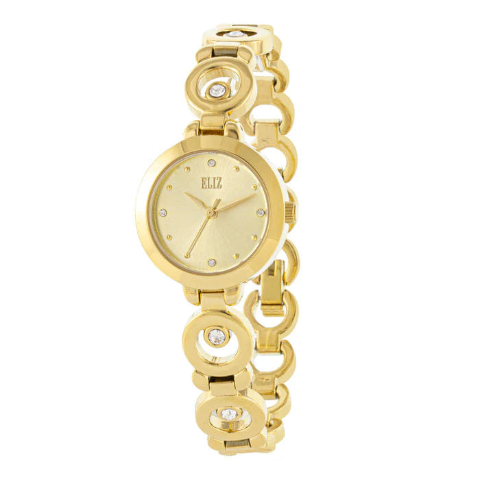 ELIZ ES8858L2GCG Metal Case and Bracelet 3 - Hands Women's Watch