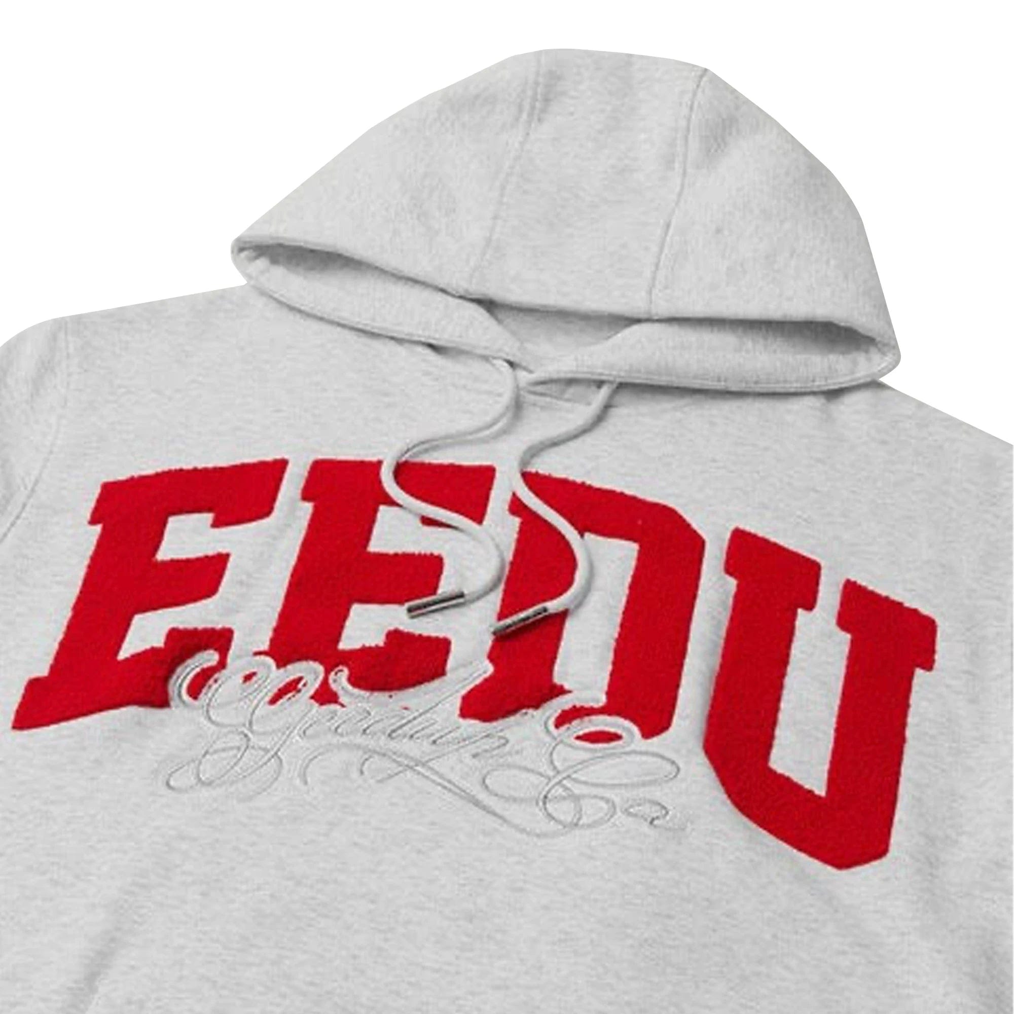 Geedup Team Logo Cursive Hoodie White Marle / Red (2026)