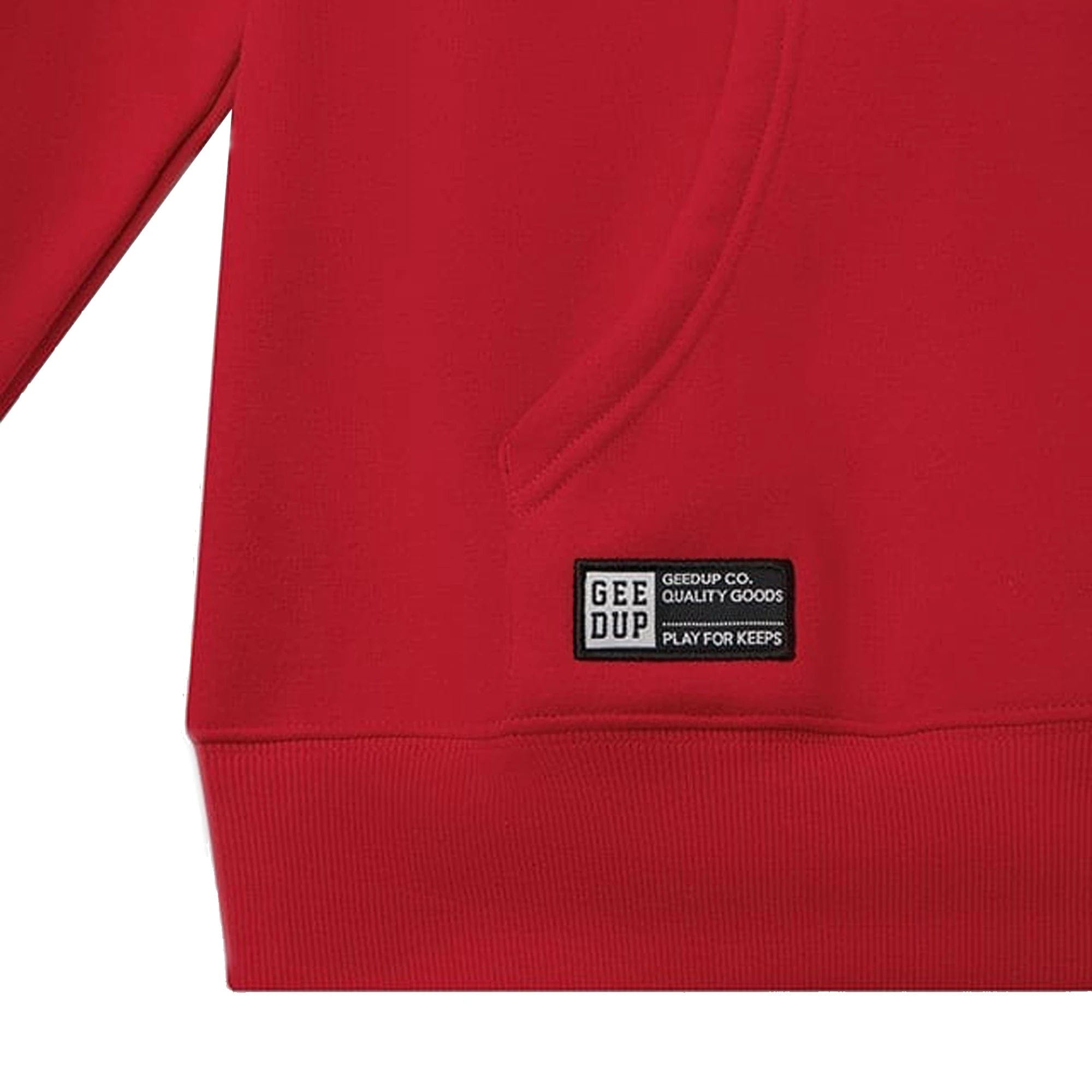 Geedup Team Logo/Handstyle Hoodie Tonal Red (2026)