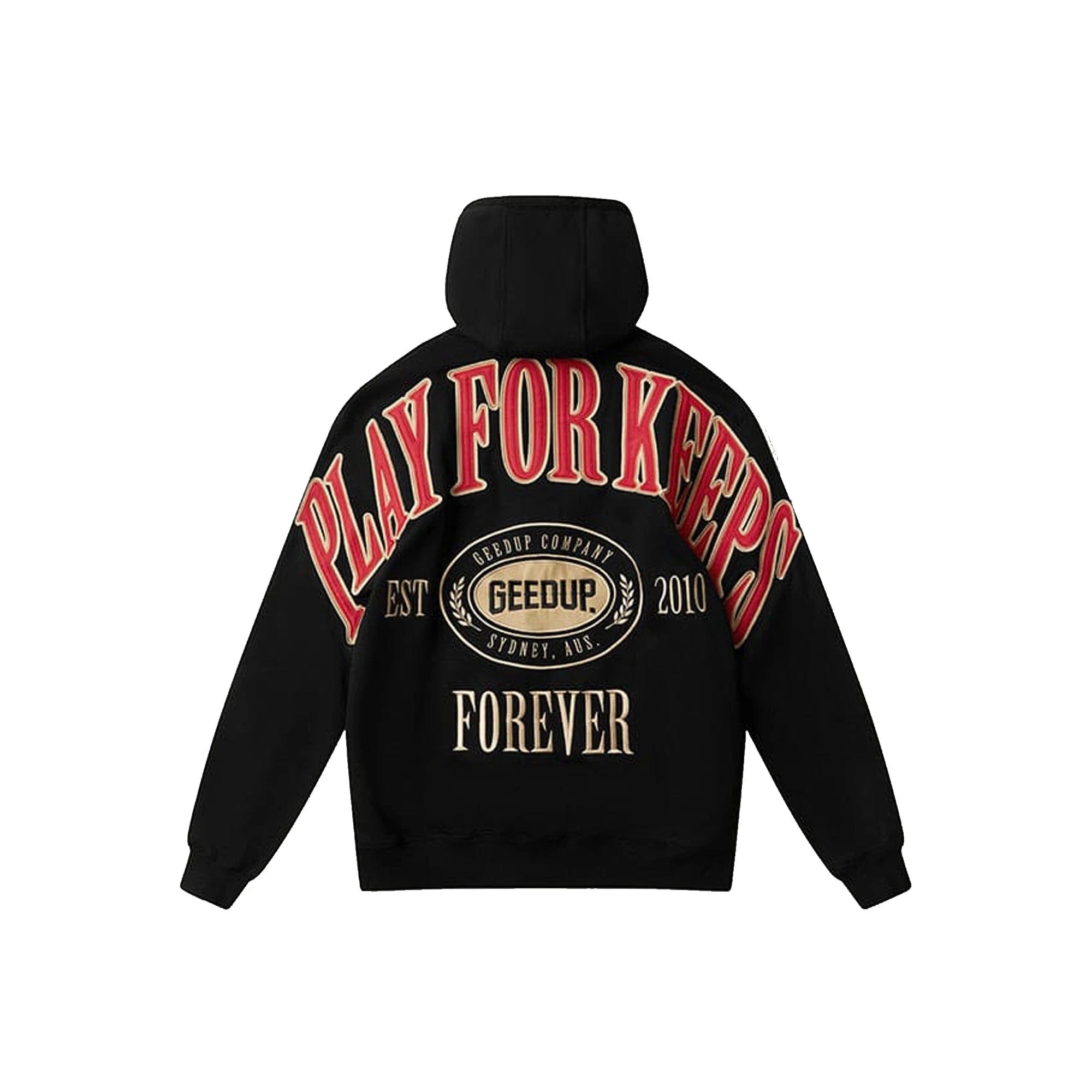 Geedup PFK Company Hoodie Black / Red / Cream (2025)