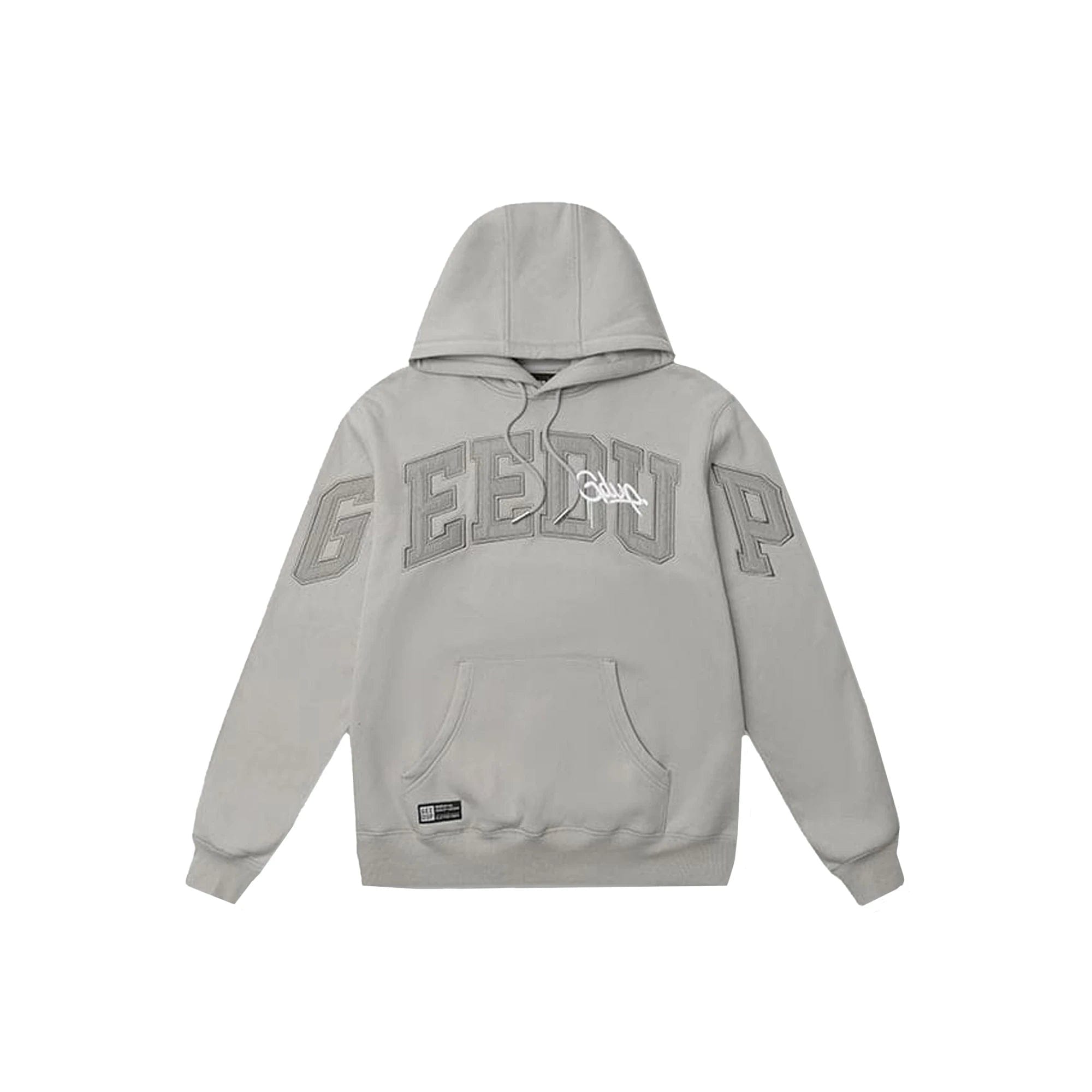 Geedup Team Logo/Handstyle Hoodie Double Grey (2025)