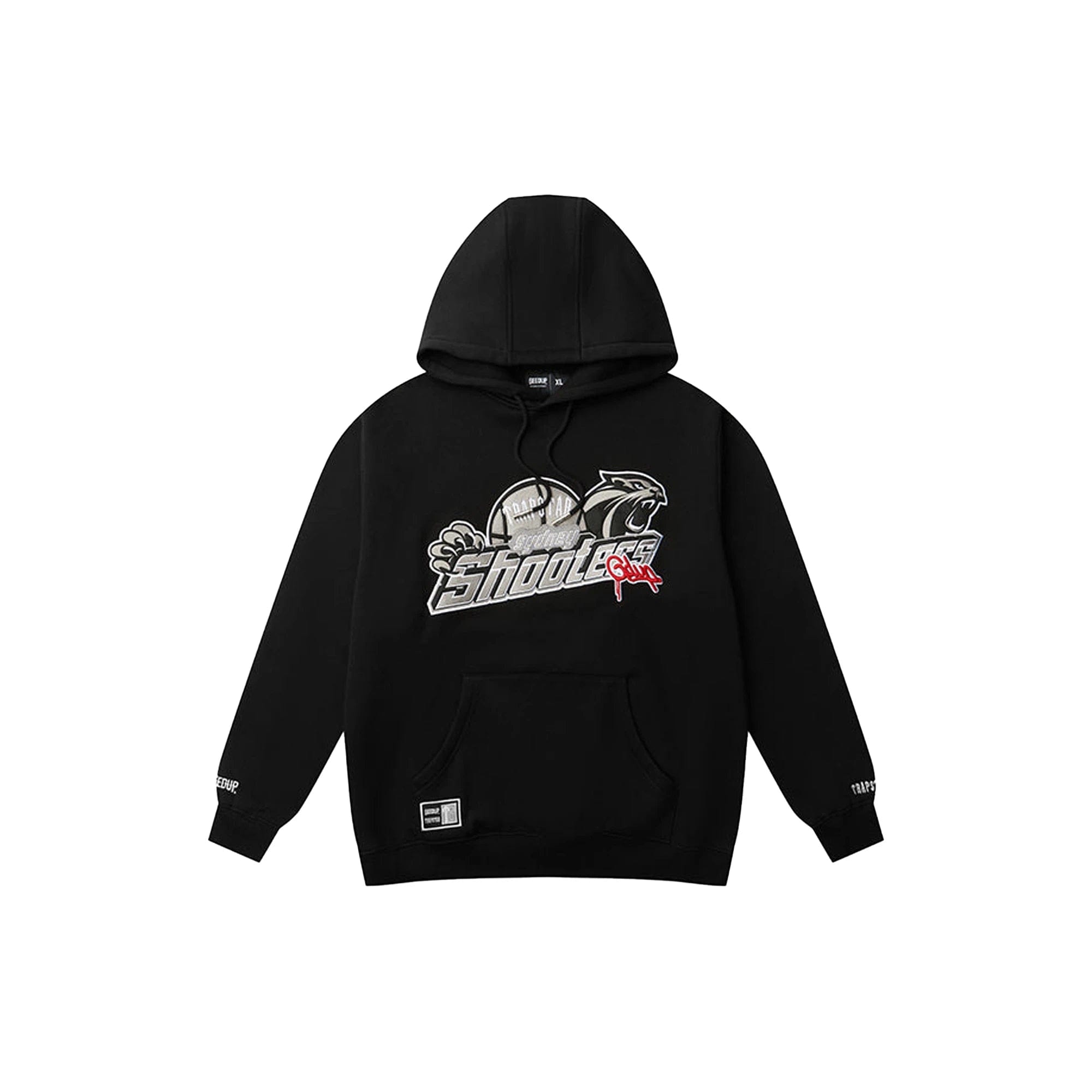 Geedup x Trapstar Sydney Shooters Hoodie Black / Red (2025)
